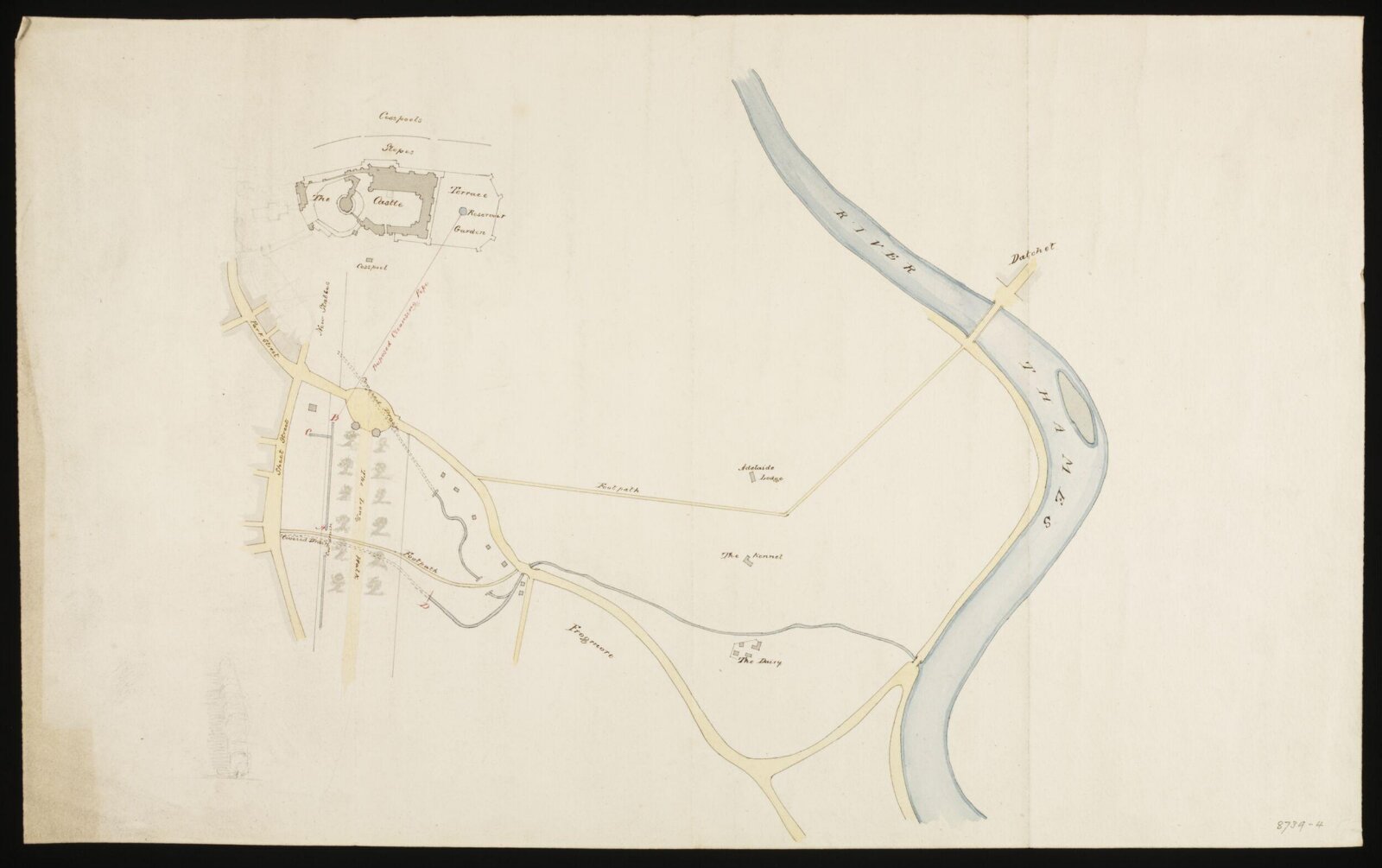 Drawing, Edward Blore, c. 1840s