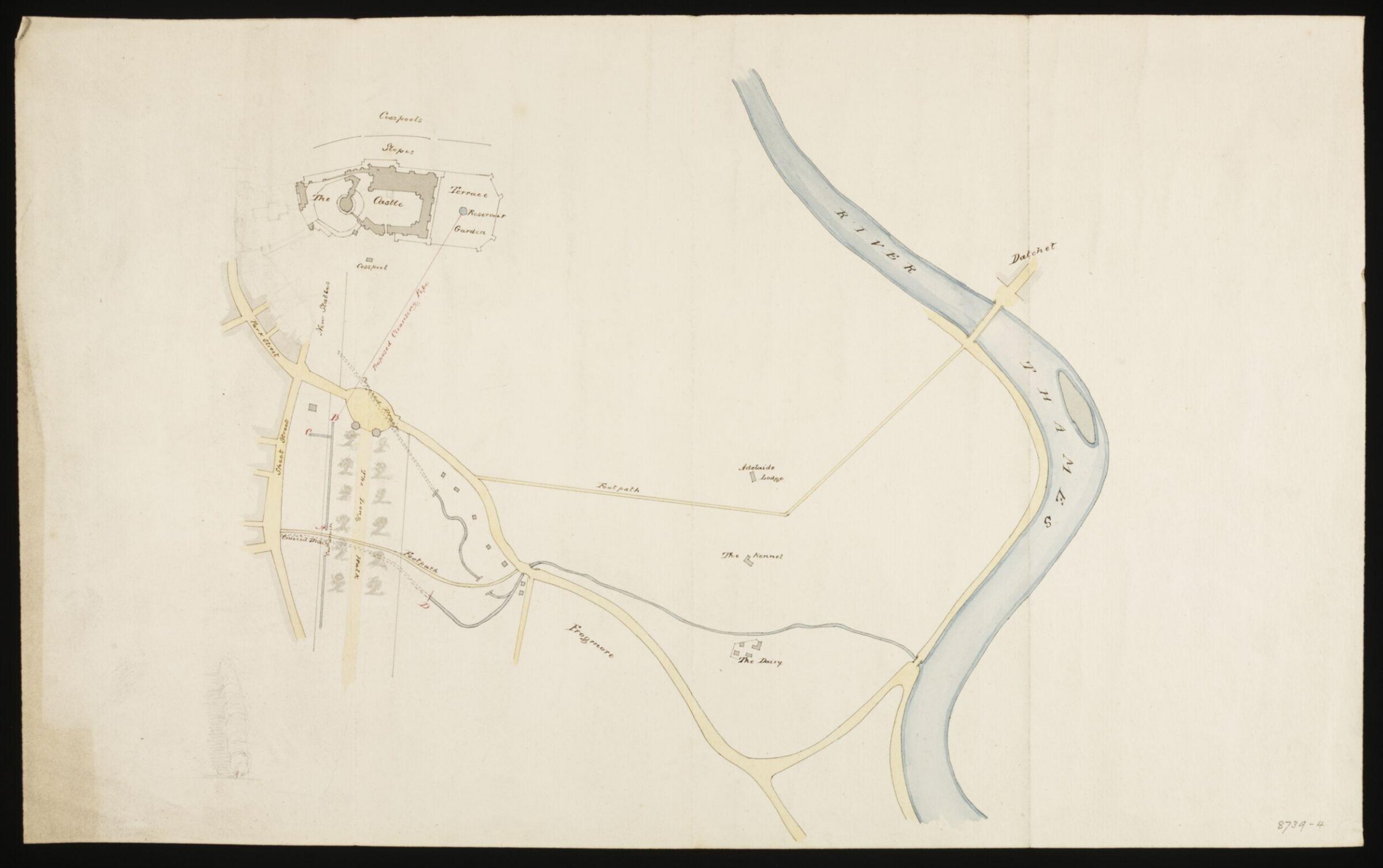 Drawing, Edward Blore, c. 1840s