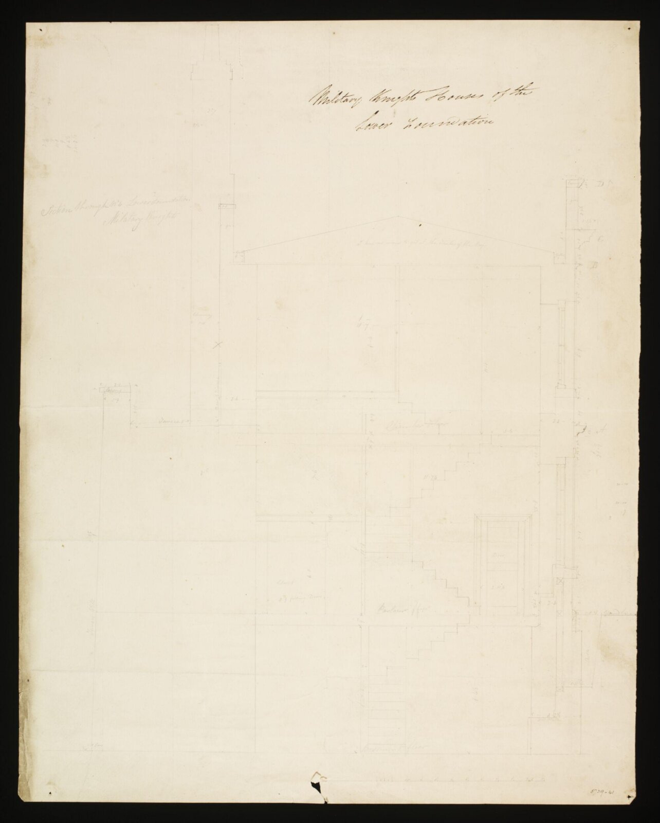 Drawing, Edward Blore, c. 1840s
