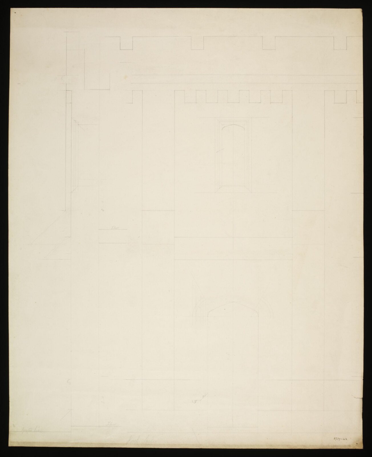 Drawing, Edward Blore, c. 1840s