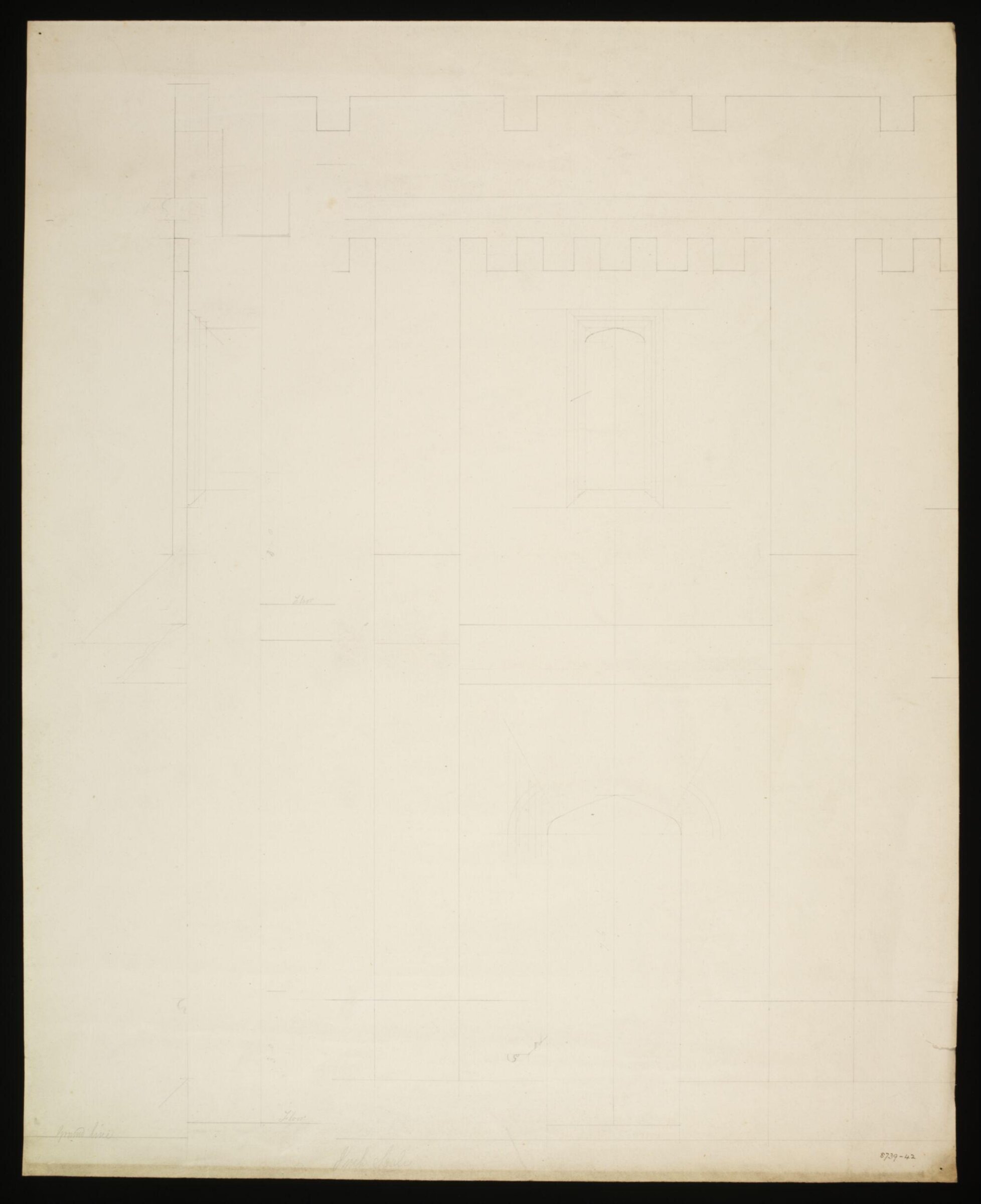 Drawing, Edward Blore, c. 1840s