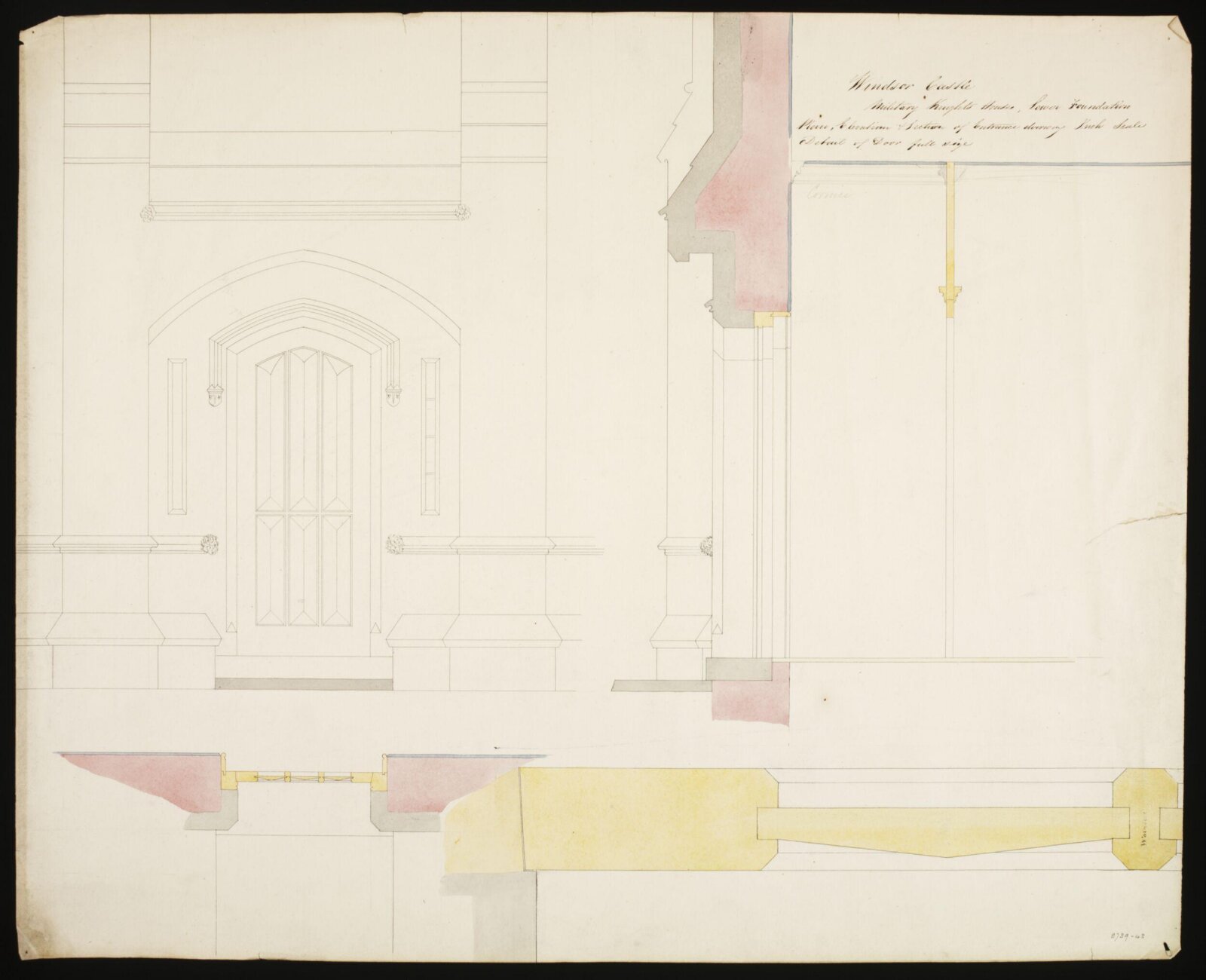 Drawing, Edward Blore, c. 1840s