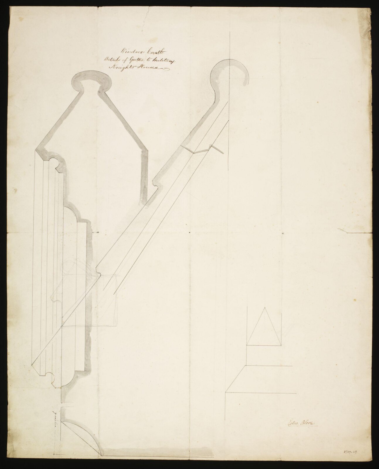 Drawing, Edward Blore, c. 1840s