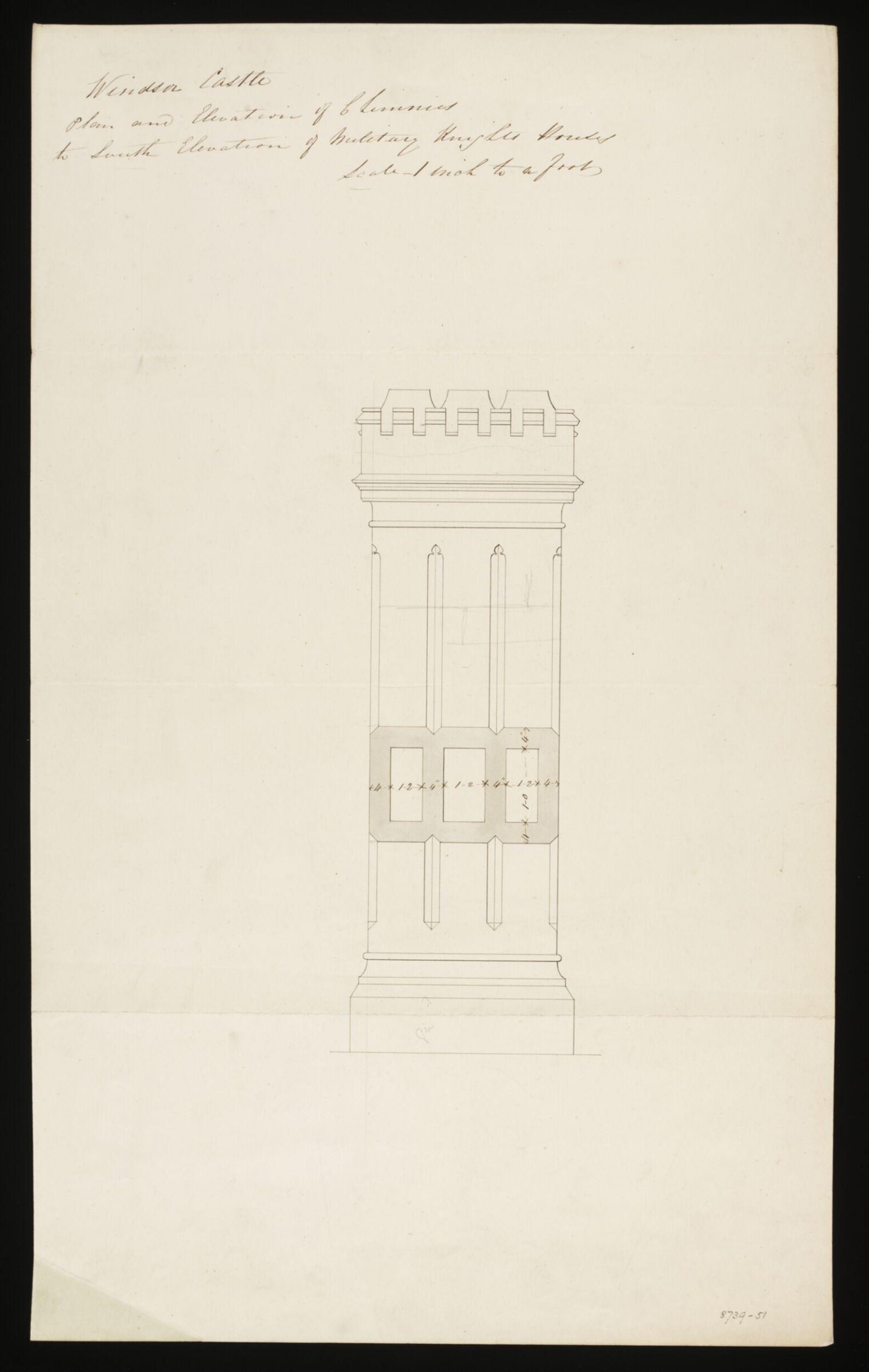 Drawing, Edward Blore, c. 1840s
