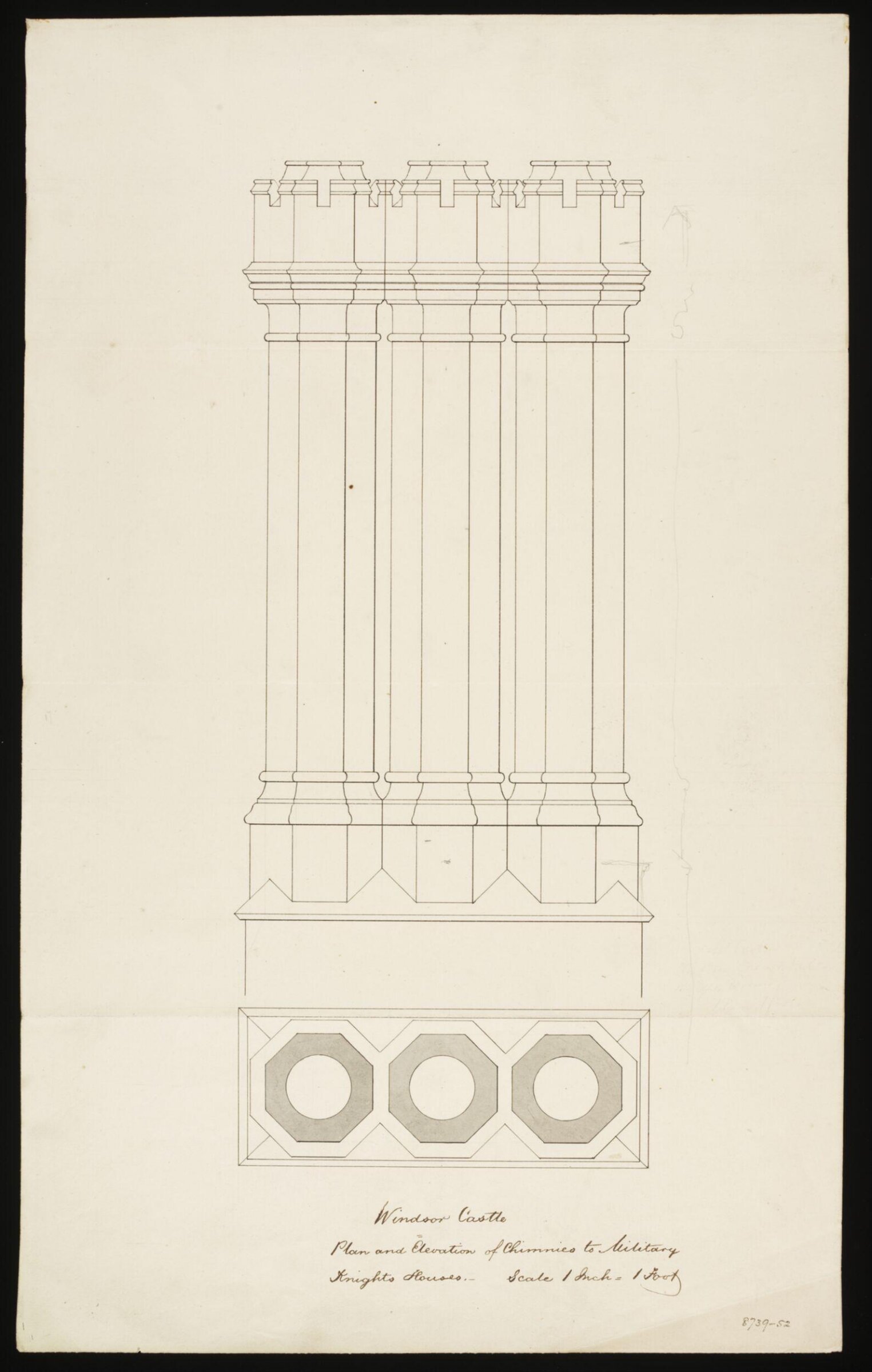 Drawing, Edward Blore, c. 1840s