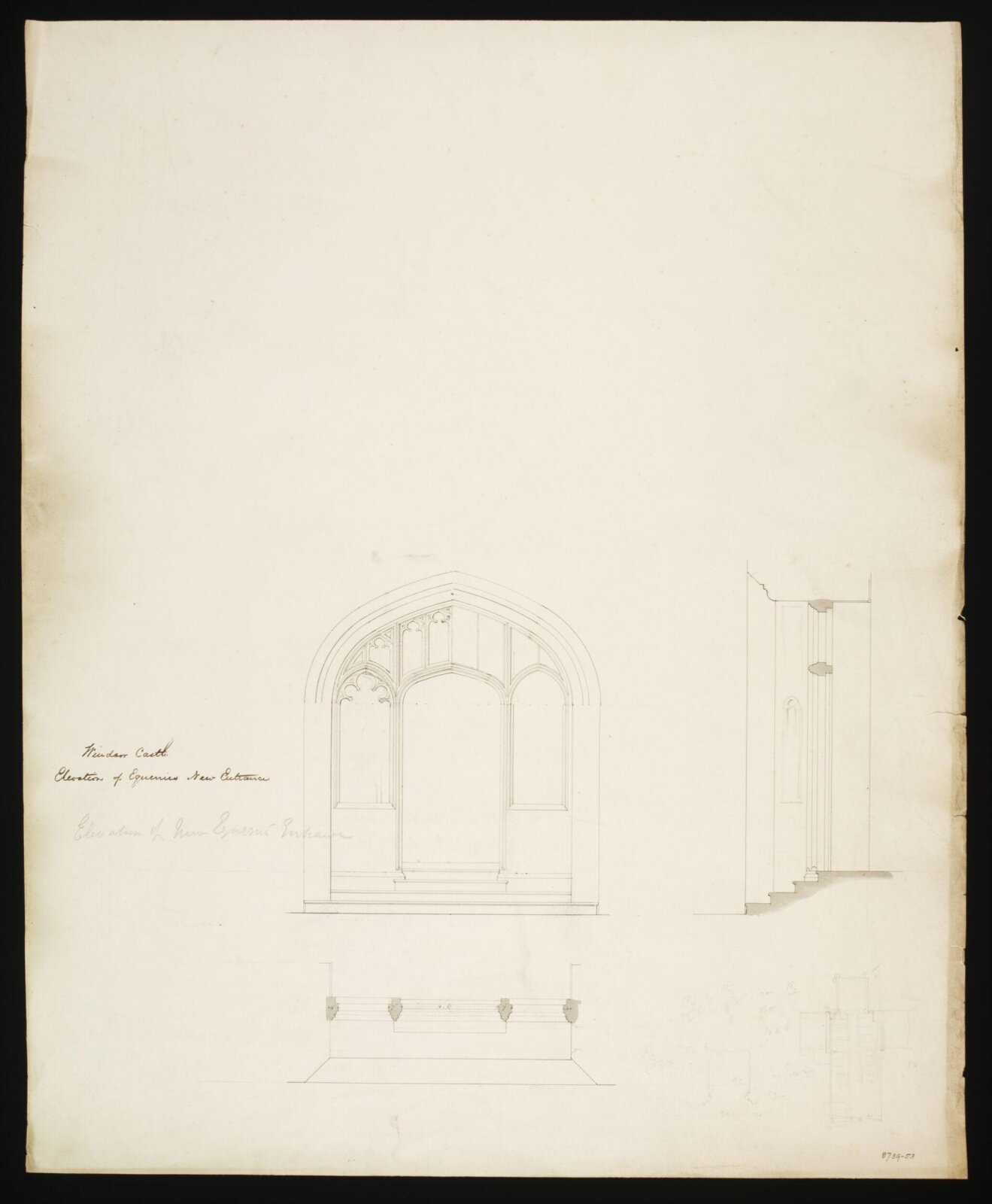 Drawing, Edward Blore, c. 1840s