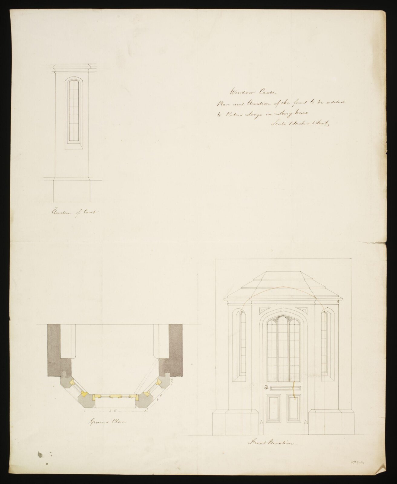 Drawing, Edward Blore, c. 1840s
