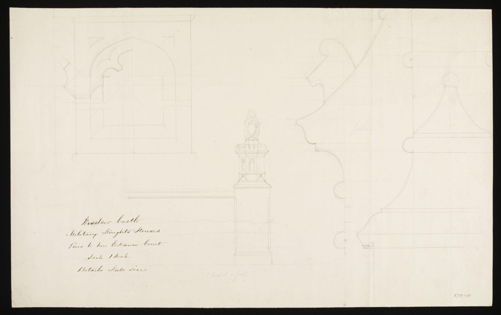 Drawing, Edward Blore, c. 1840s