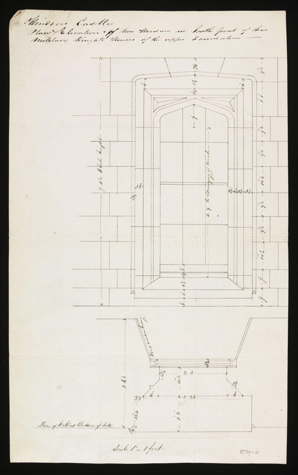 Drawing, Edward Blore, c. 1840s