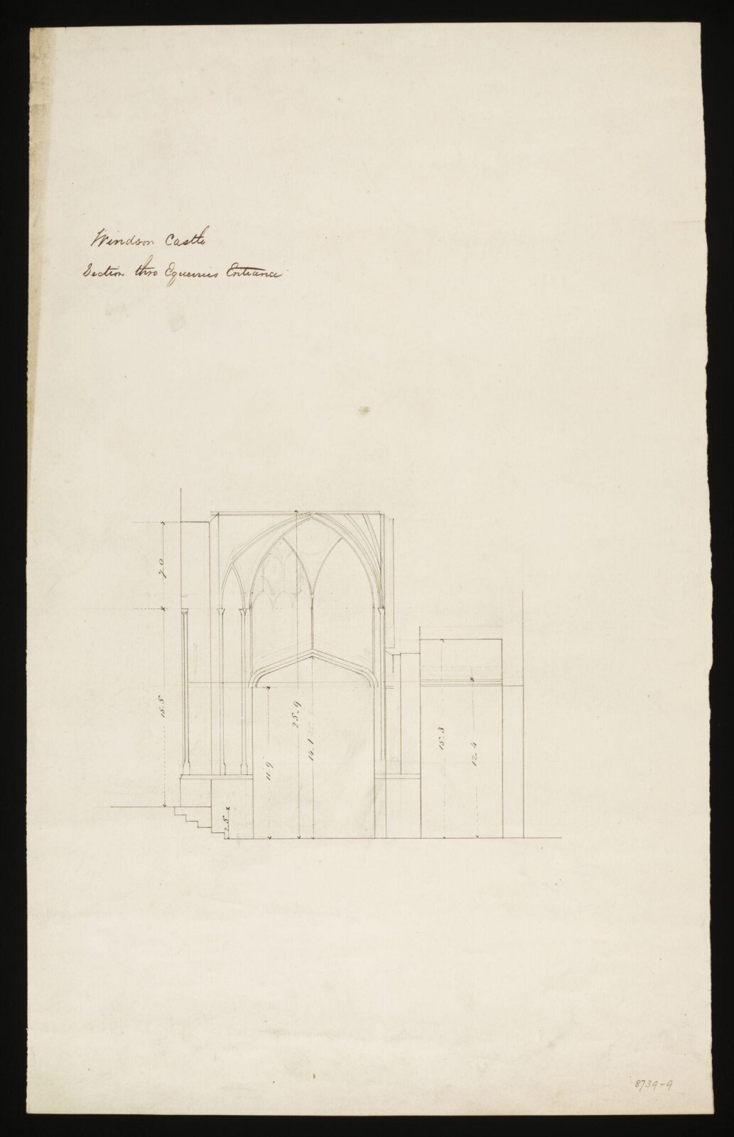 Drawing, Edward Blore, c. 1840s