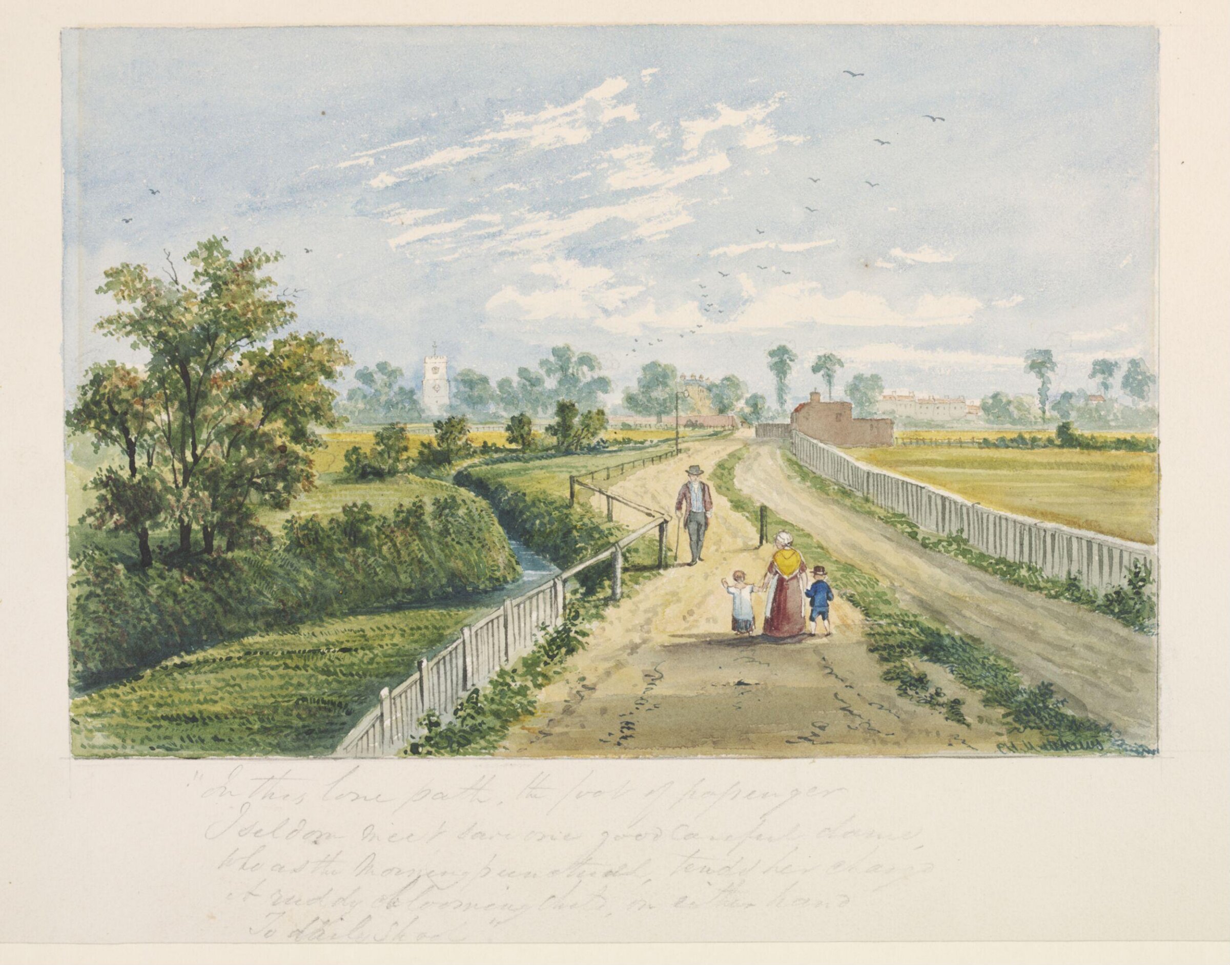 Watercolour, C. H. Matthews, 1856