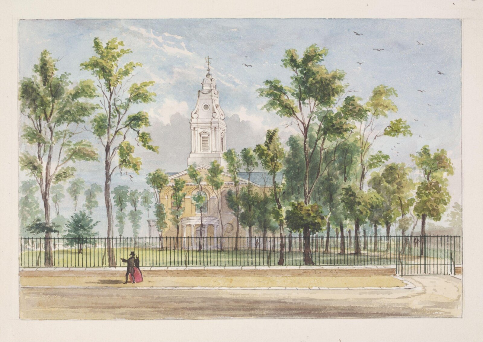 Watercolour, E H Matthews, 1856