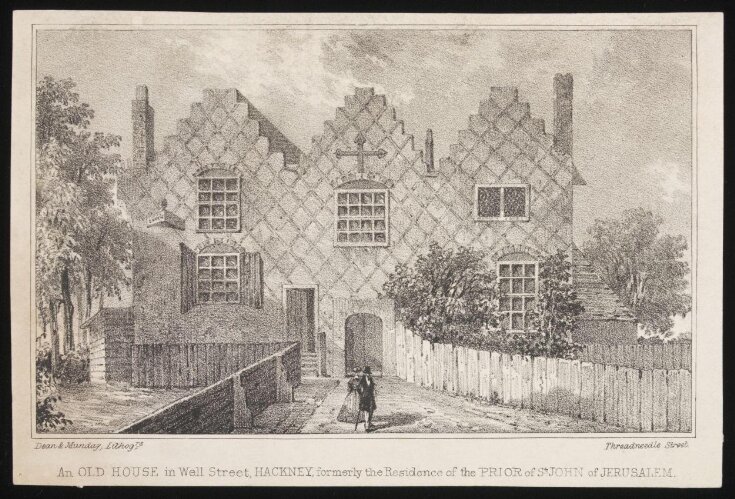 An Old House in Well Street, Hackney, formerly the Residence of the Prior of St. John of Jerusalem image