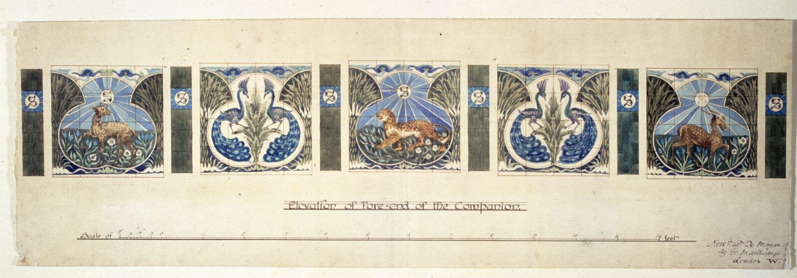 Drawing, William de Morgan