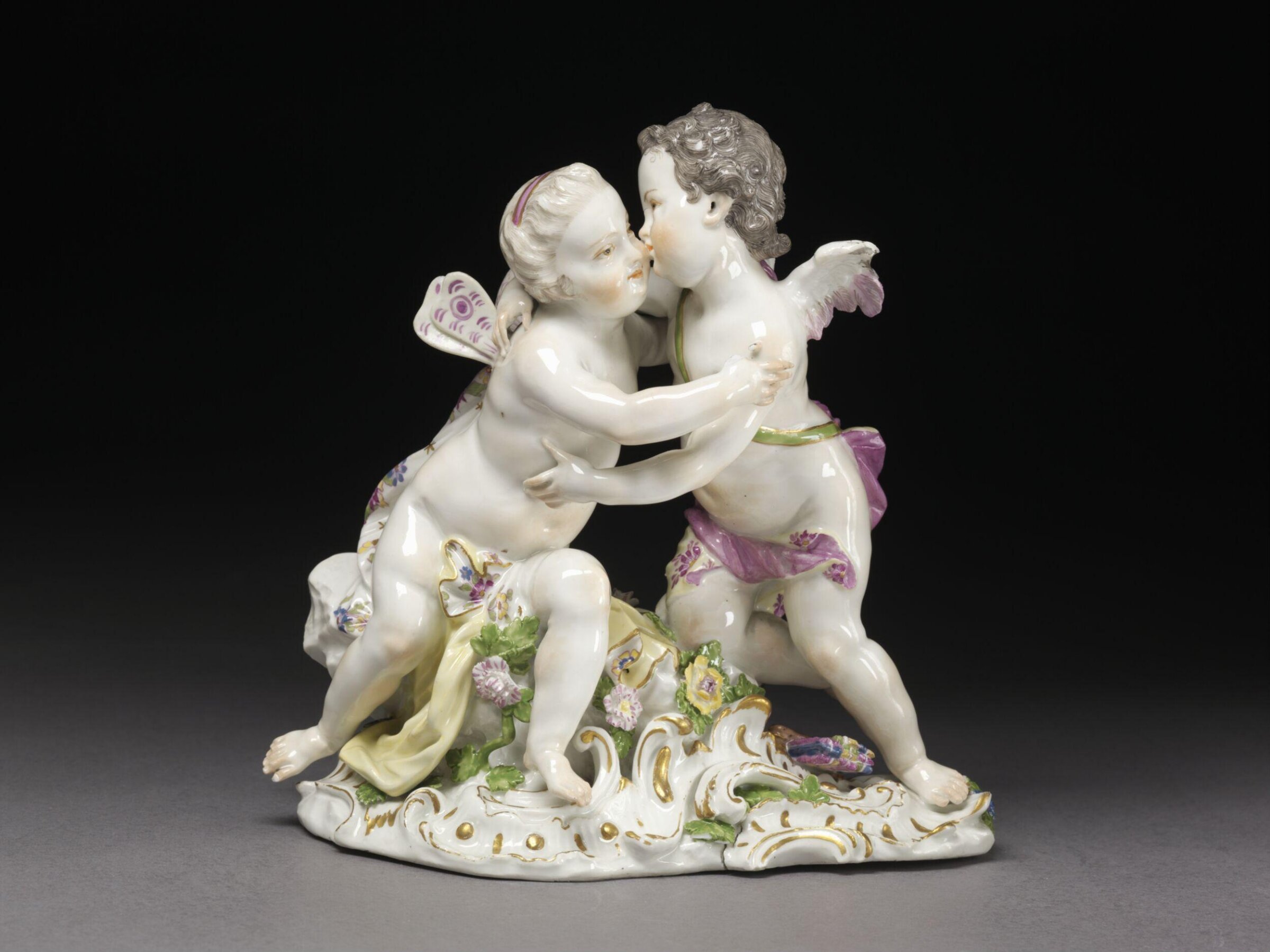 Cupid and Psyche, Meissen porcelain factory, mid 18th century