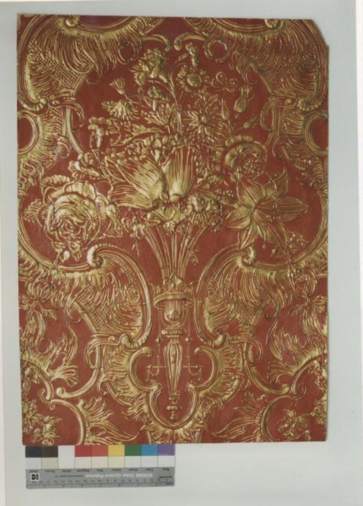 Embossed wallpaper top image