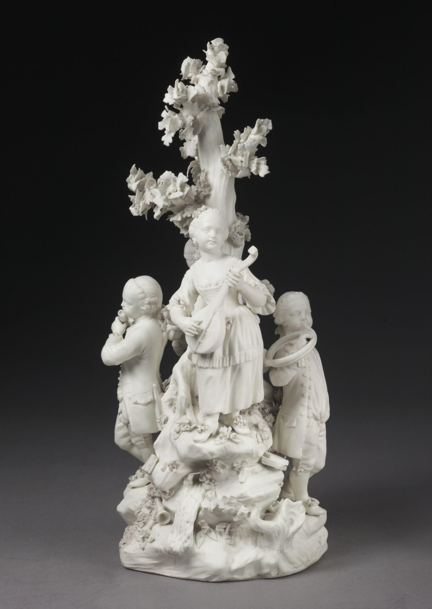 Four children playing music, Joseph Hill, ca. 1785-1790