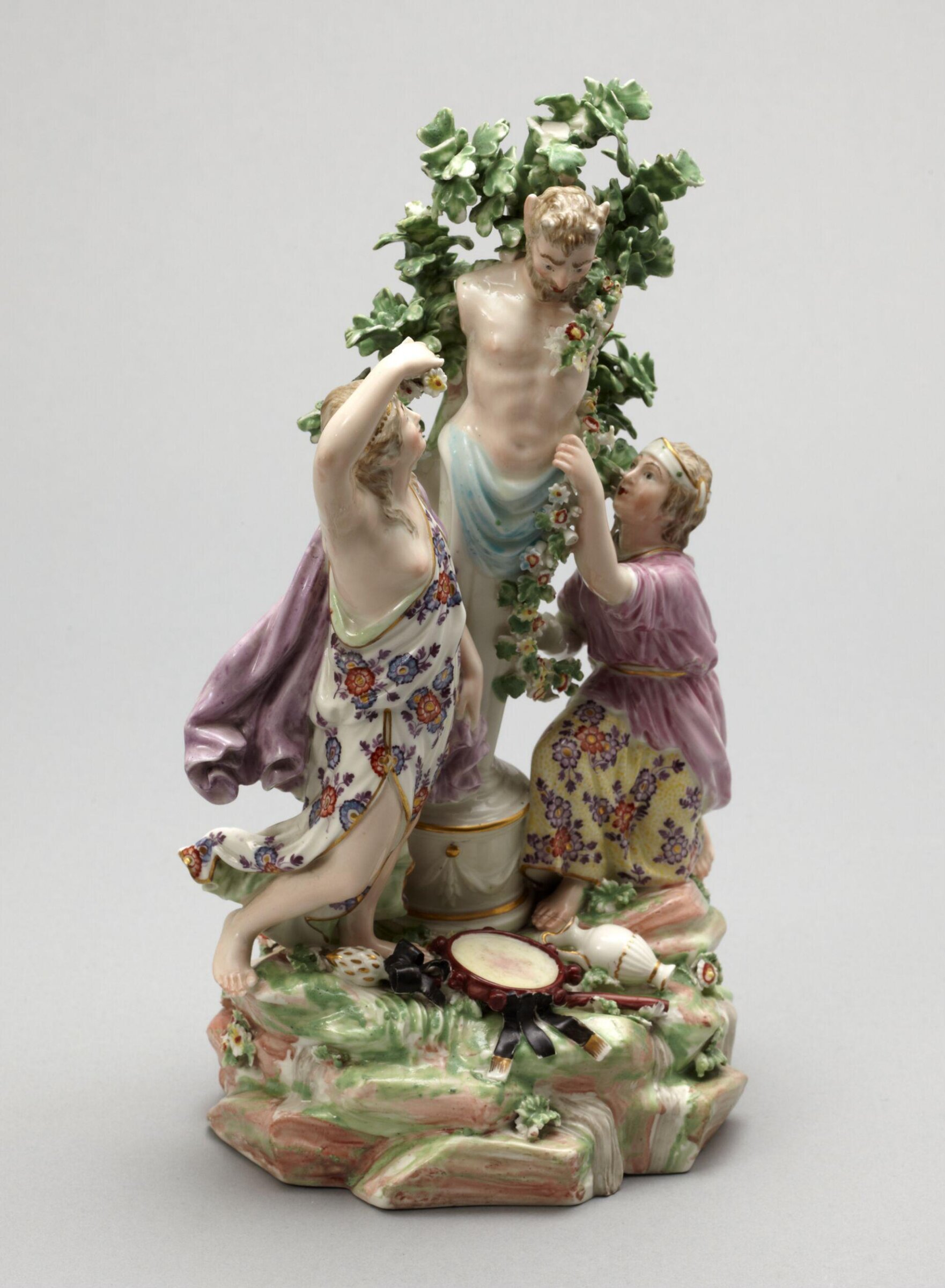 Bacchantes adorning Pan, William Duesbury & Co., ca. 1775
