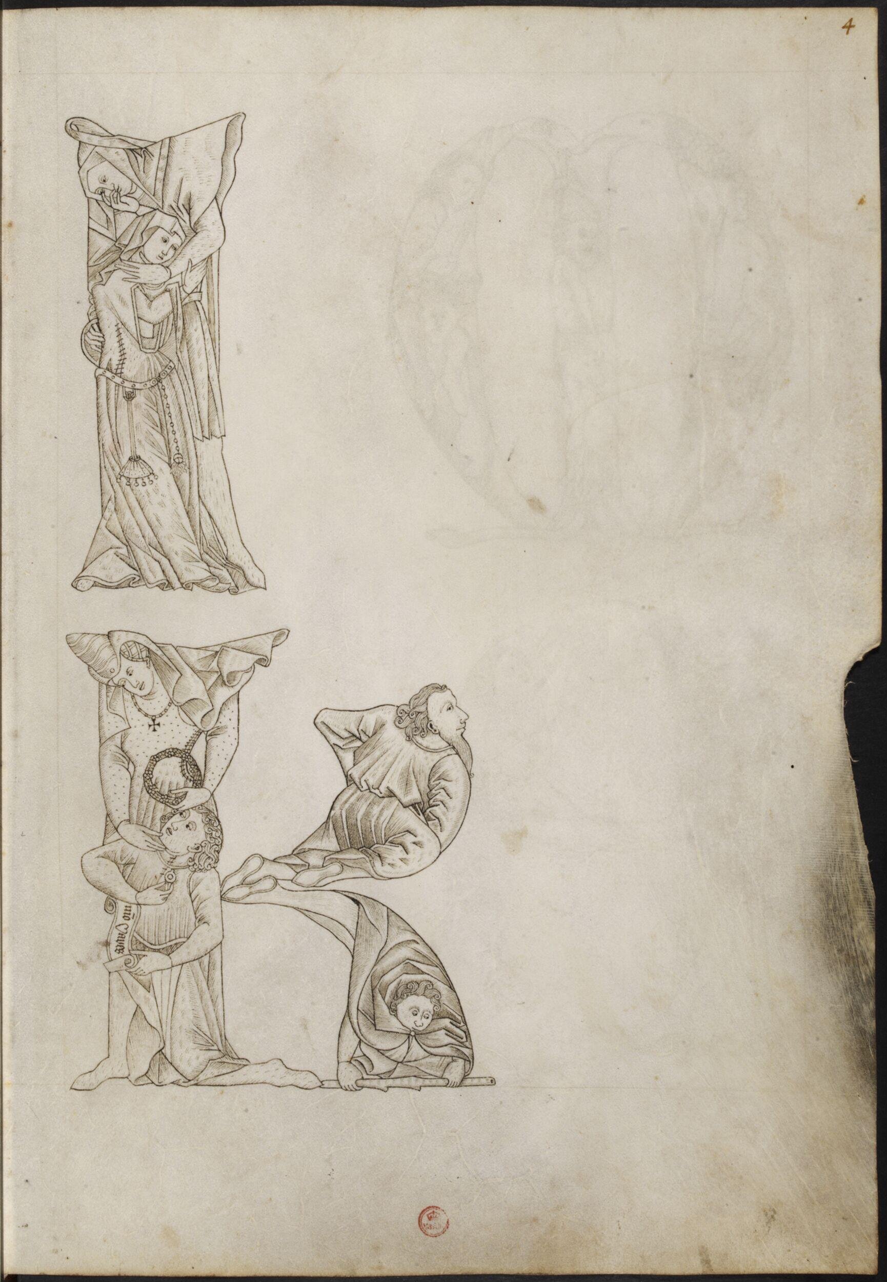 Writing book, with four sets of alphabets