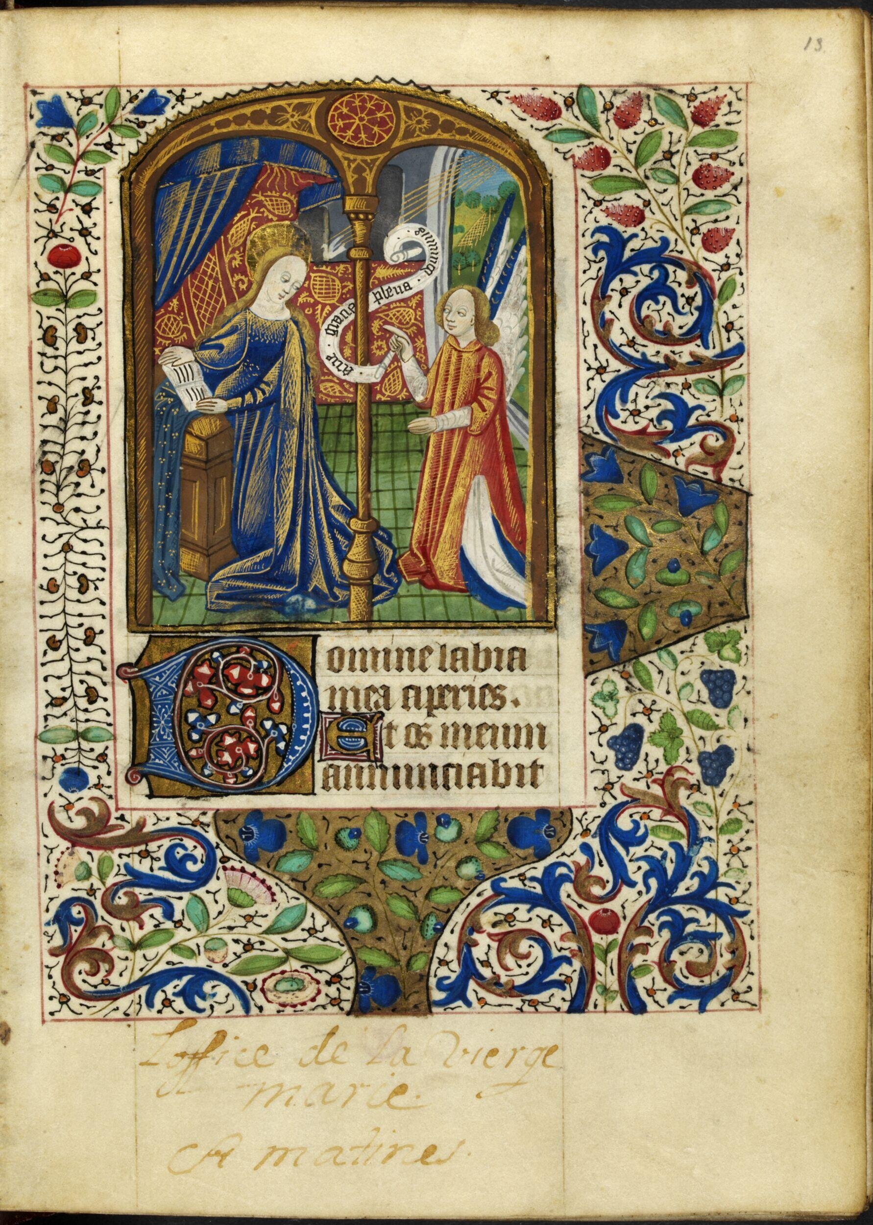 Manuscript, Book of Hours, Use of Lisieux, in Latin