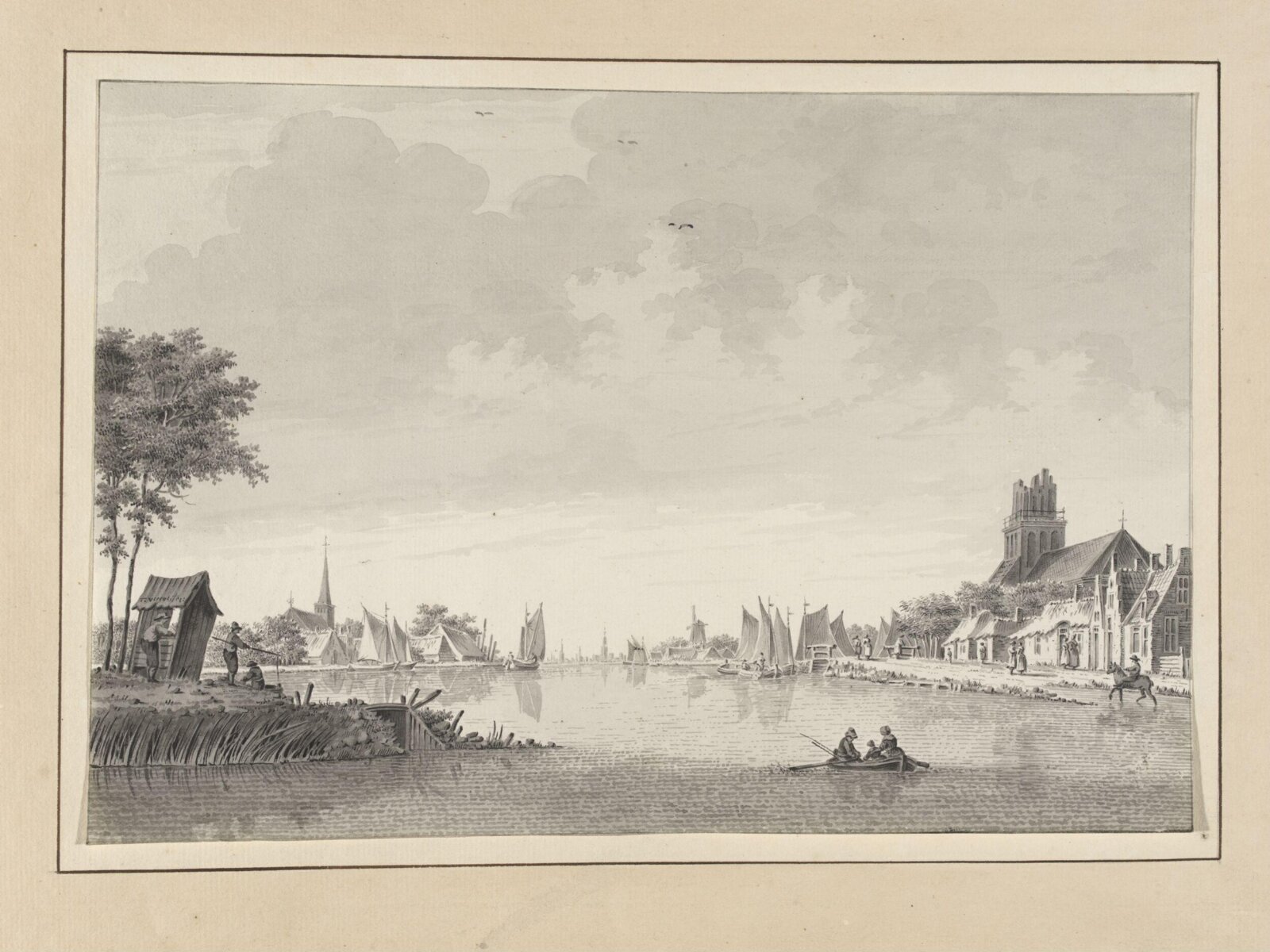 Drawing, Dirk Verrijk, mid-eighteenth century