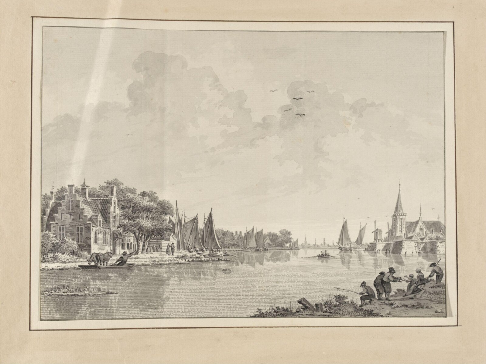 Drawing, Dirk Verrijk, mid-eighteenth century
