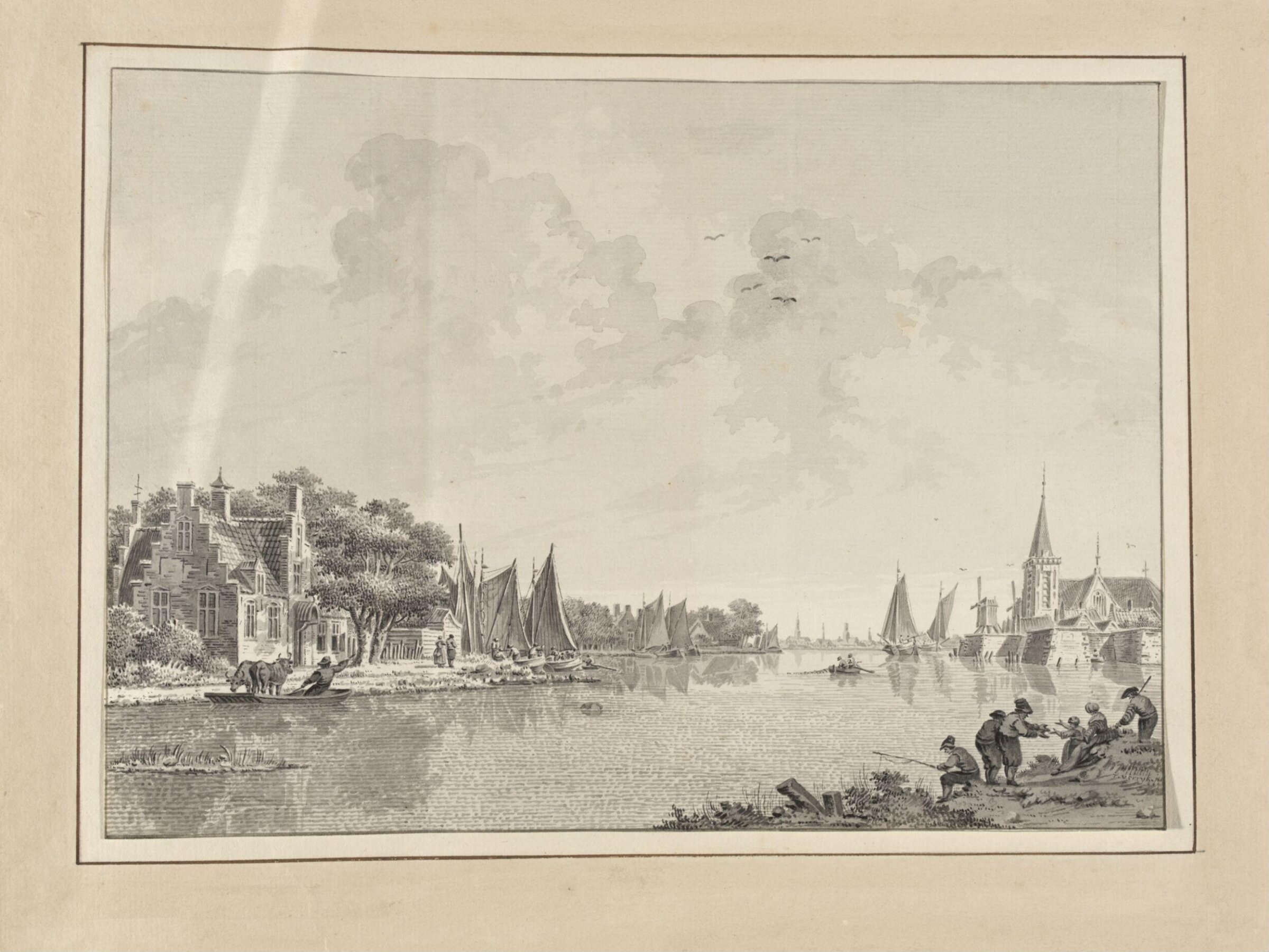 Drawing, Dirk Verrijk, mid-eighteenth century