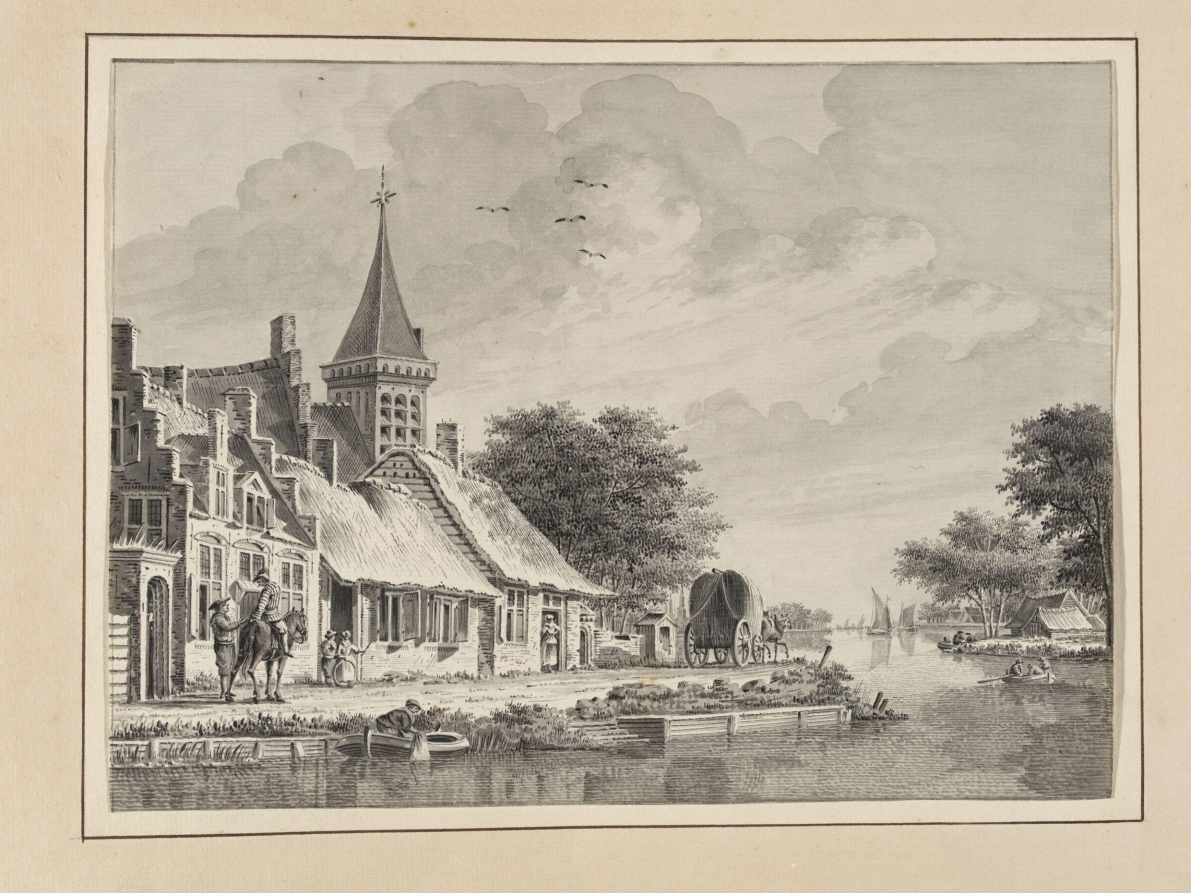 Drawing, Dirk Verrijk, mid-eighteenth century