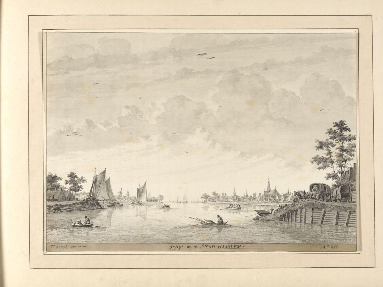 Drawing, Dirk Verrijk, mid-eighteenth century