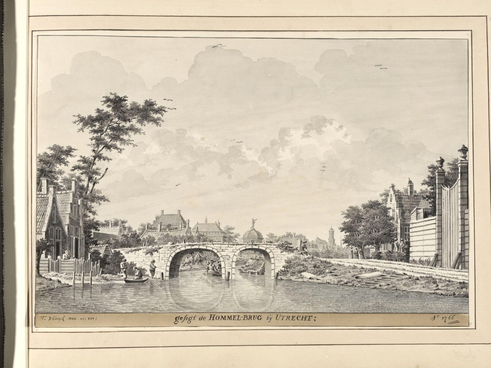 Drawing, Dirk Verrijk, mid-eighteenth century