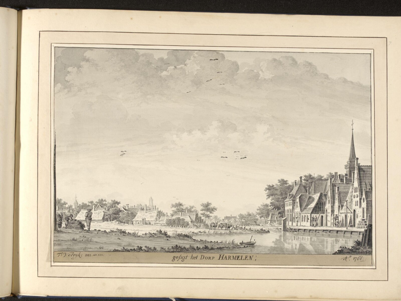 Drawing, Dirk Verrijk, mid-eighteenth century