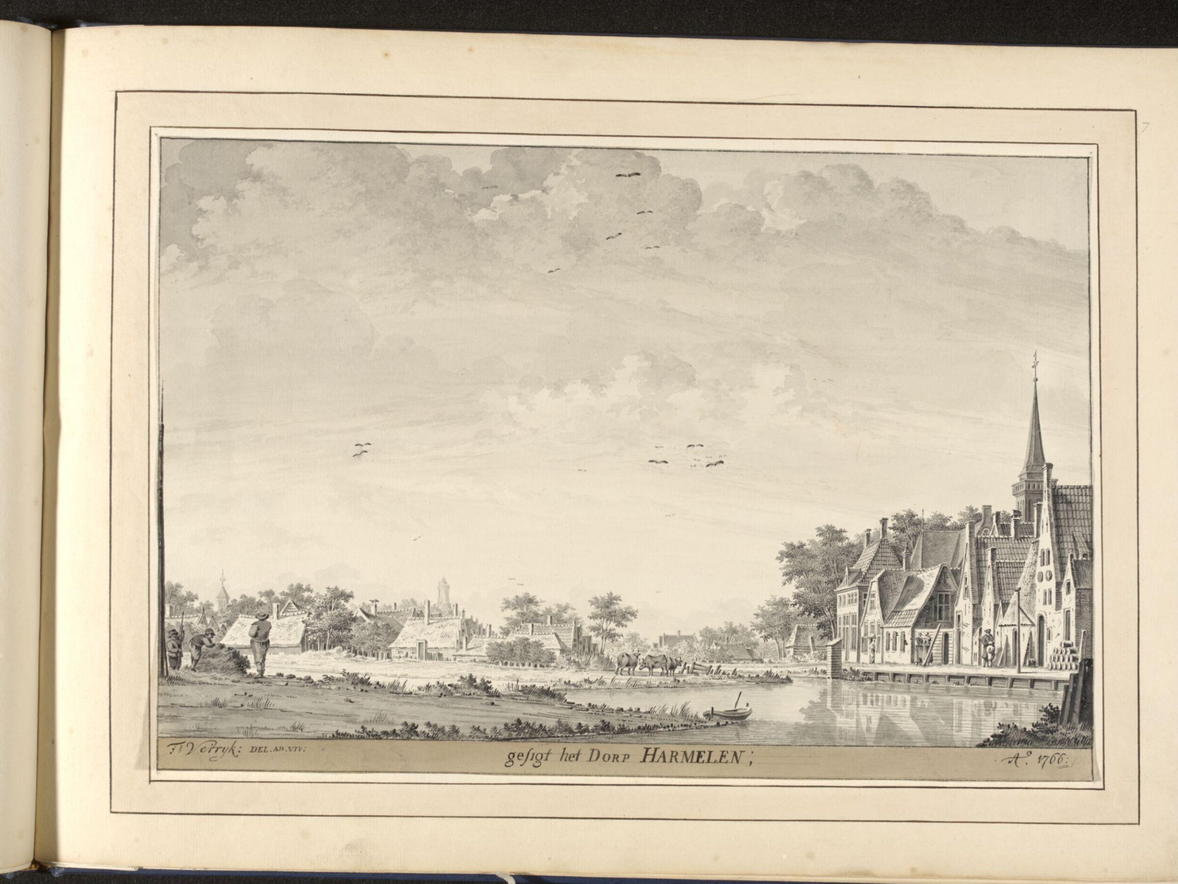 Drawing, Dirk Verrijk, mid-eighteenth century