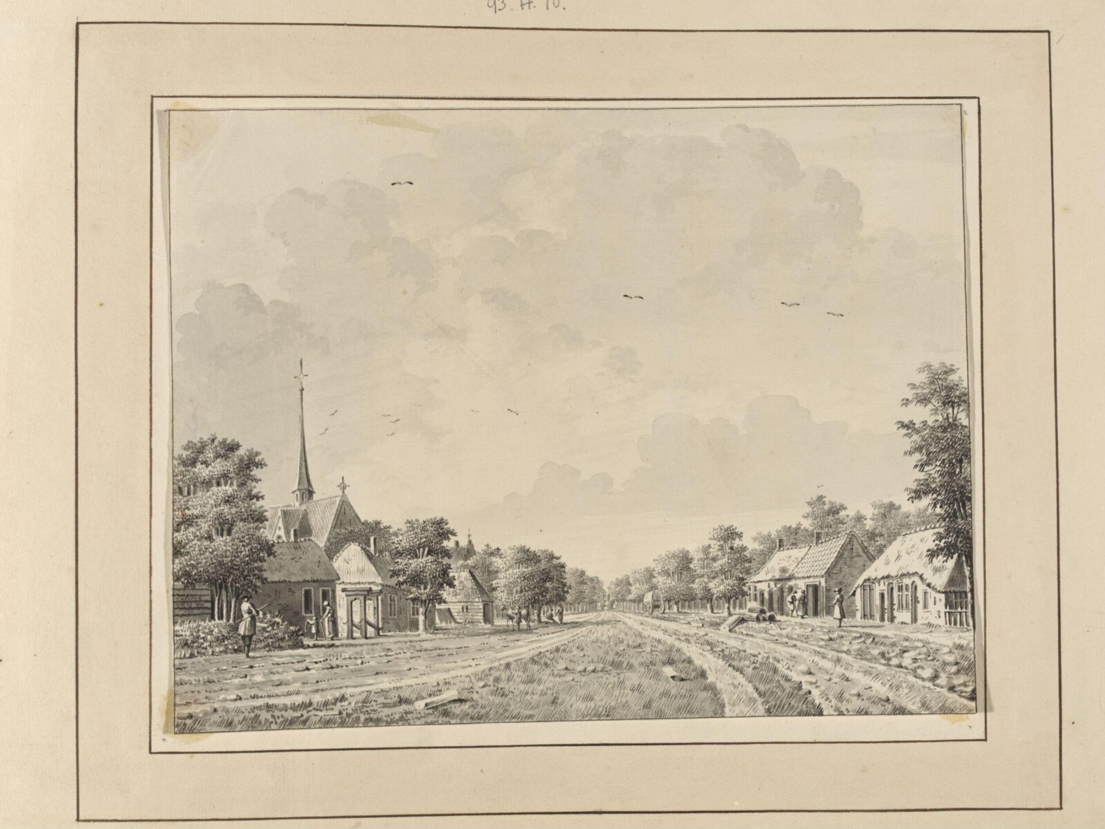 Drawing, Dirk Verrijk, mid-eighteenth century