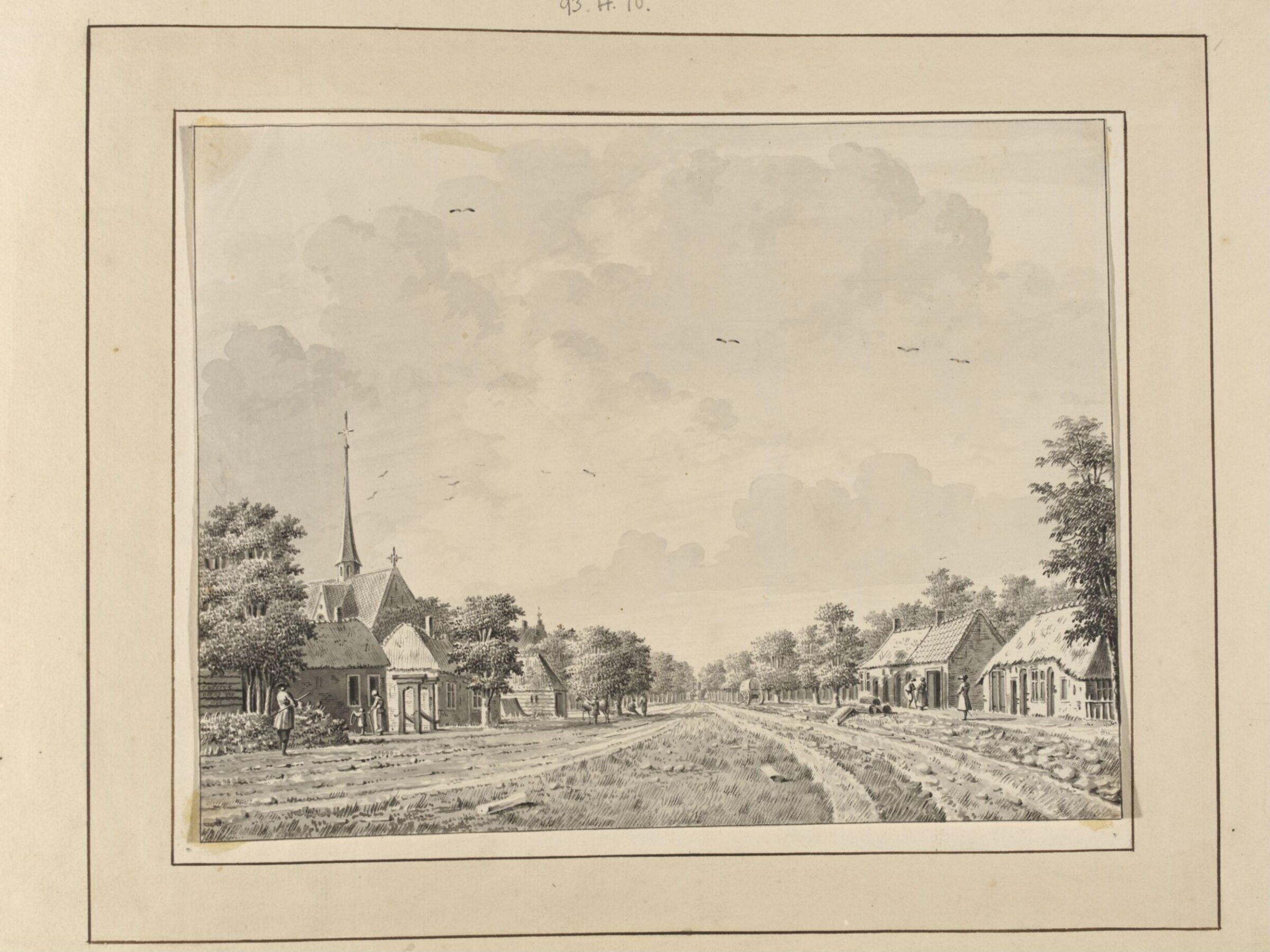 Drawing, Dirk Verrijk, mid-eighteenth century