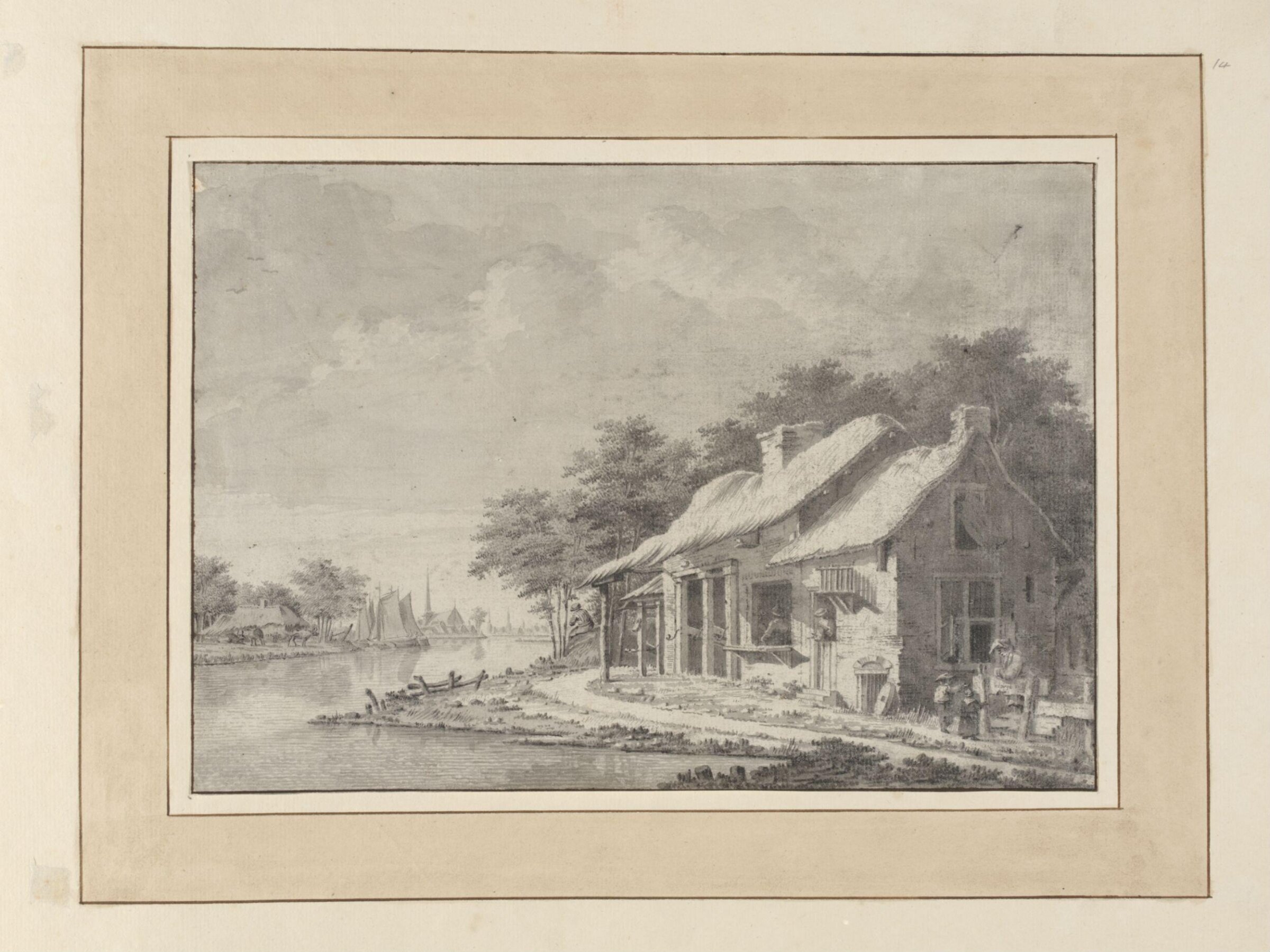 Drawing, Dirk Verrijk, mid-eighteenth century