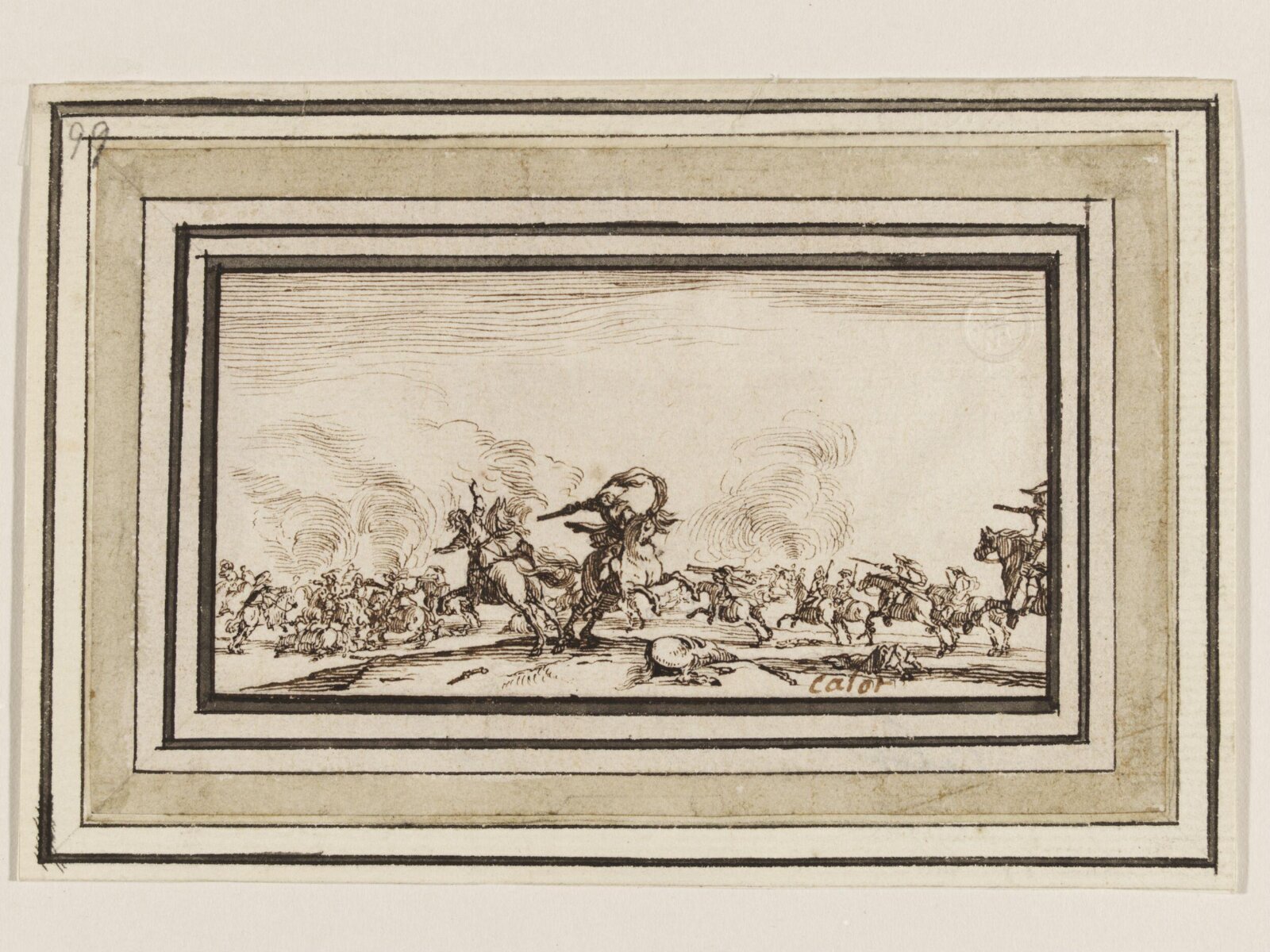 Le Combat au Pistolet, Callot, ca. 17th century