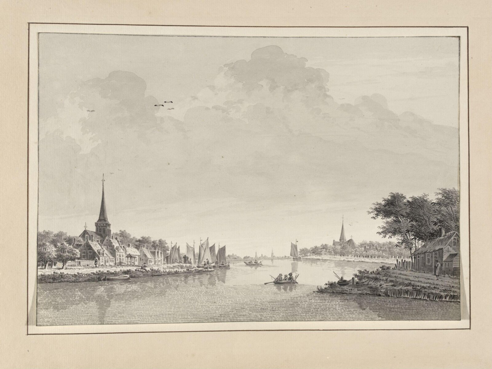 Drawing, Dirk Verrijk, mid-eighteenth century