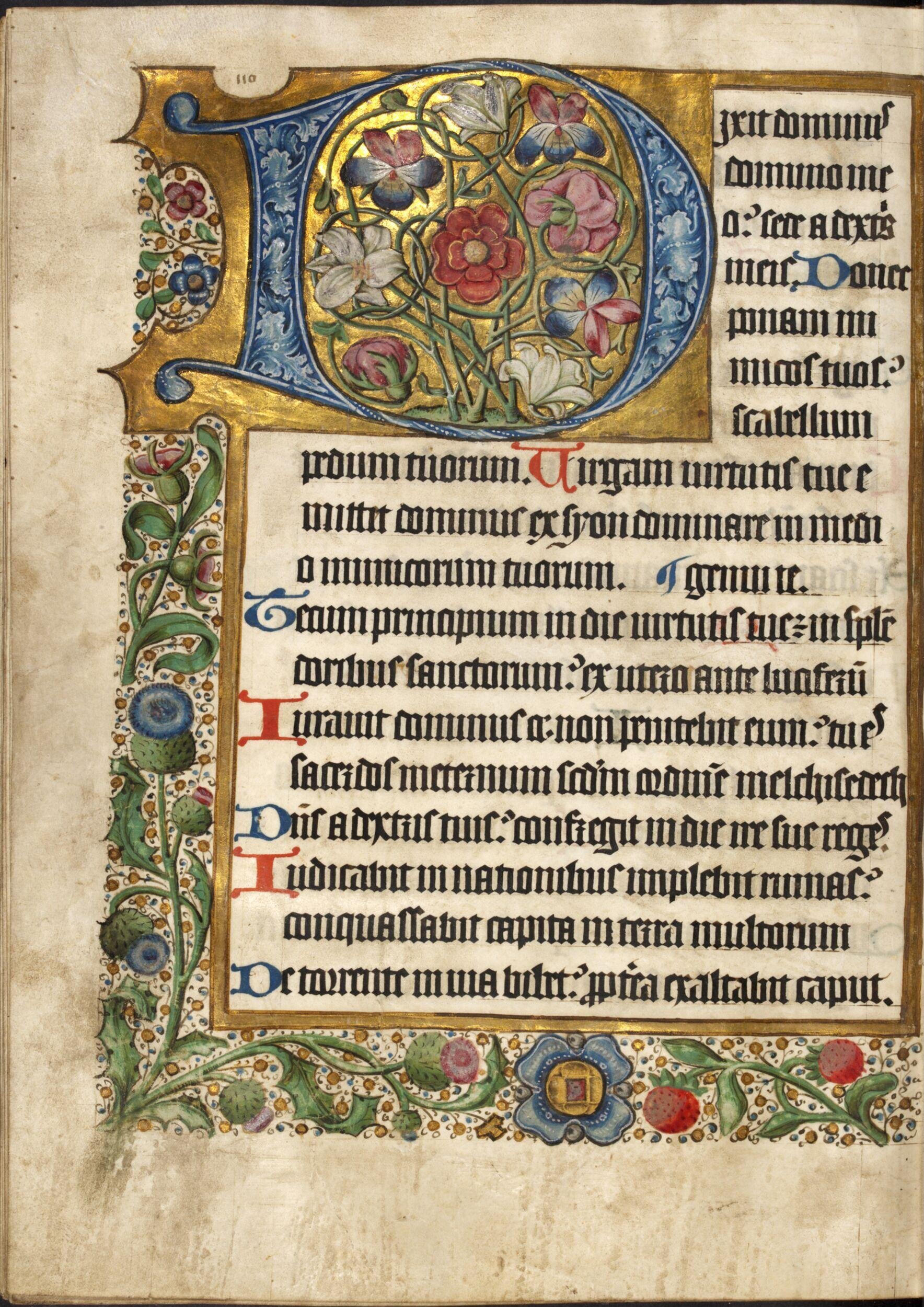 Psalter, known as the 'Kinloss', 'Boswell' or 'Auchinleck' psalter