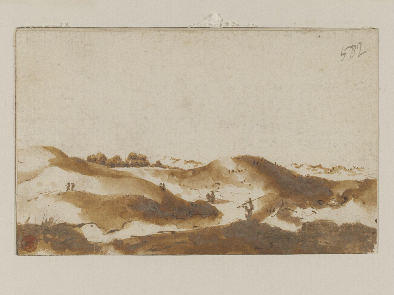 Dune Landscape With Figures, Jan De Bisschop, After 1660