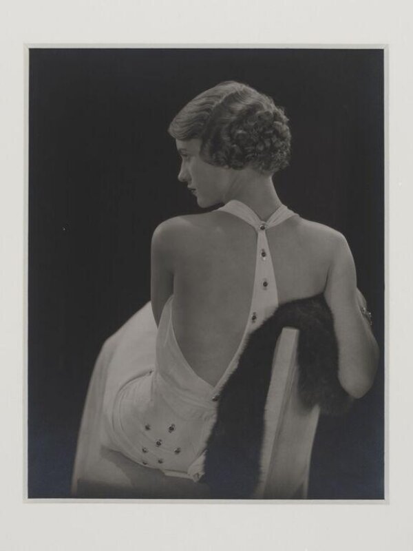 Miss Lee Miller (Lee Miller wearing Froleuse evening dress by