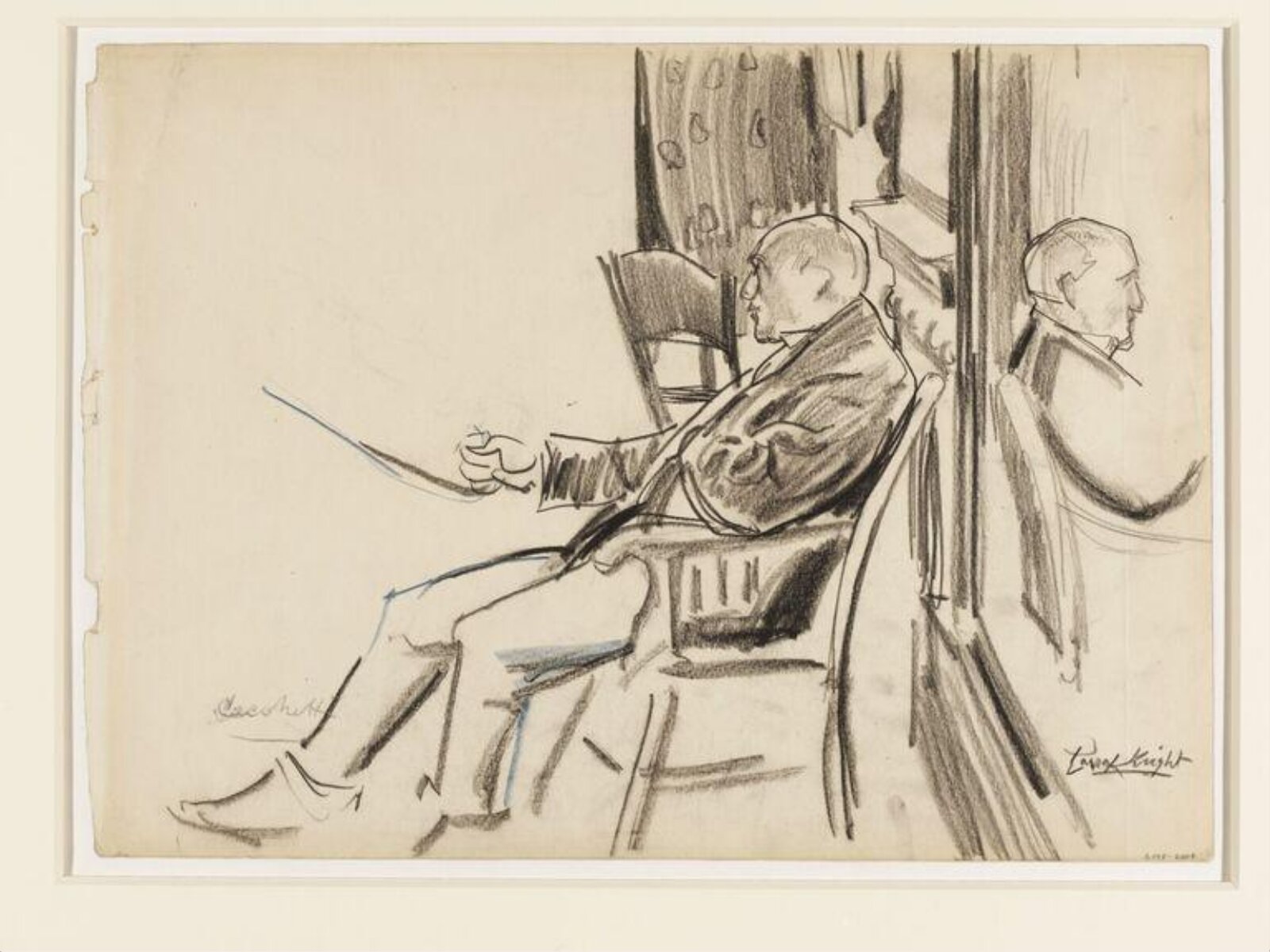 Drawing, Laura Knight, mid-1920s