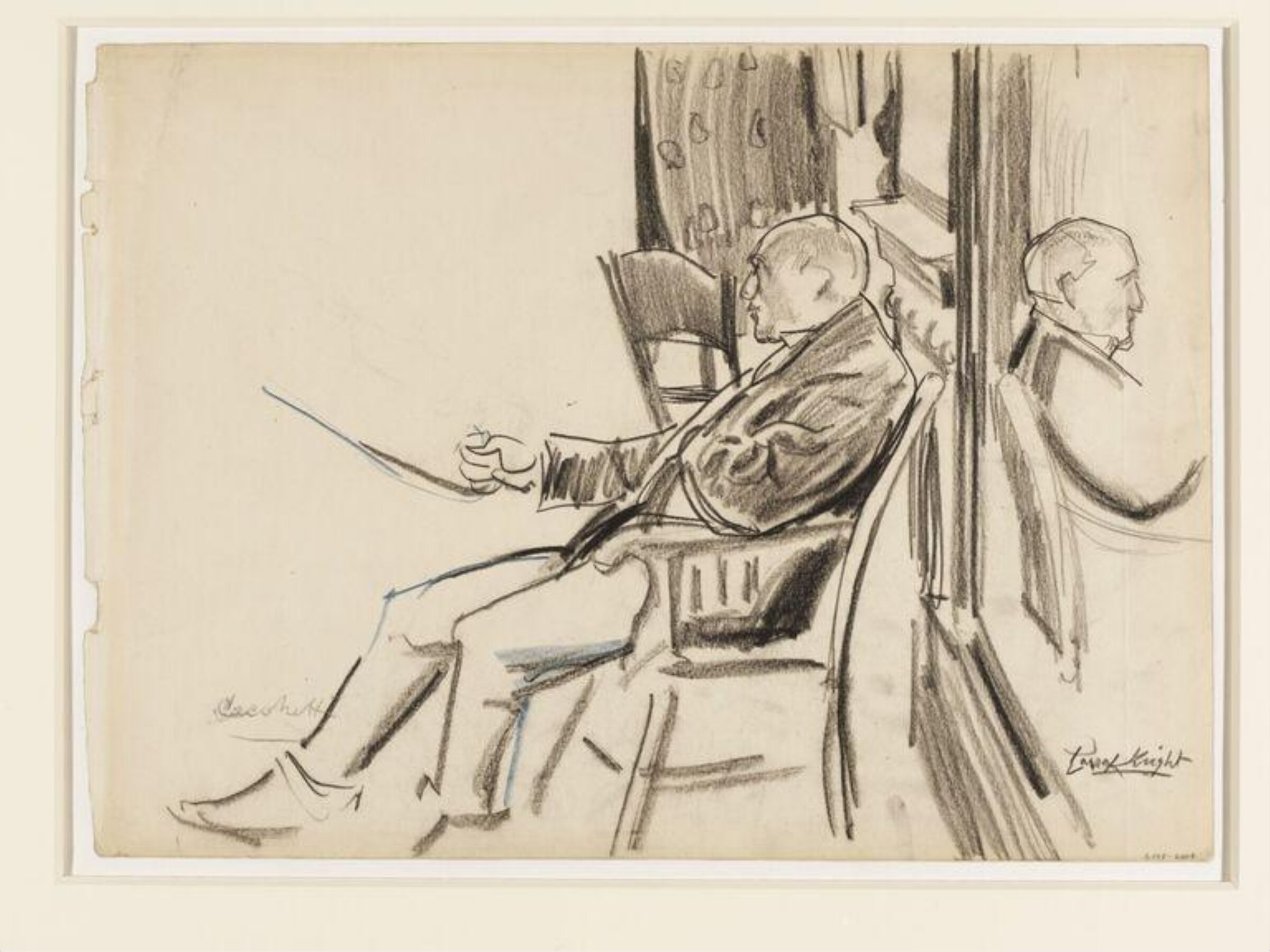 Drawing, Laura Knight, mid-1920s