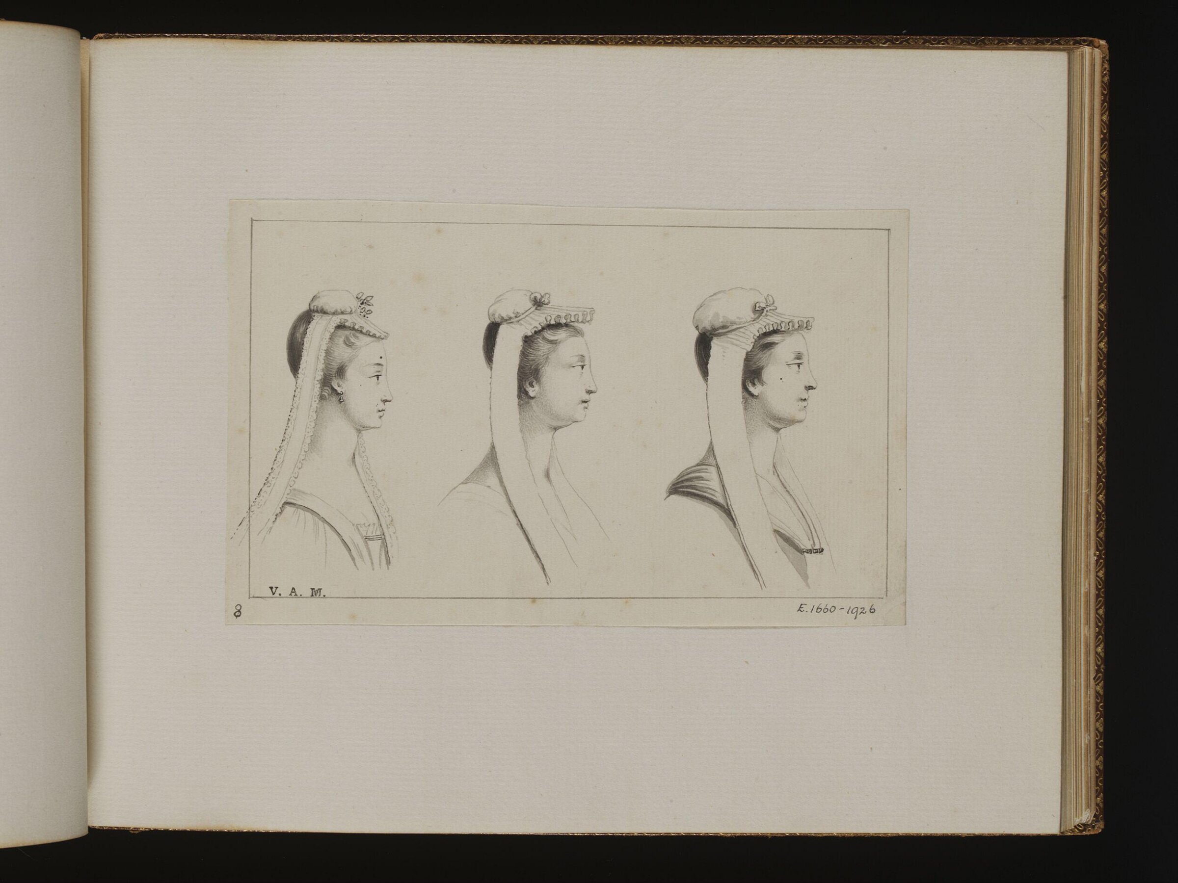 The Exact Dress of the Head, Bernard Lens, 1725-1726
