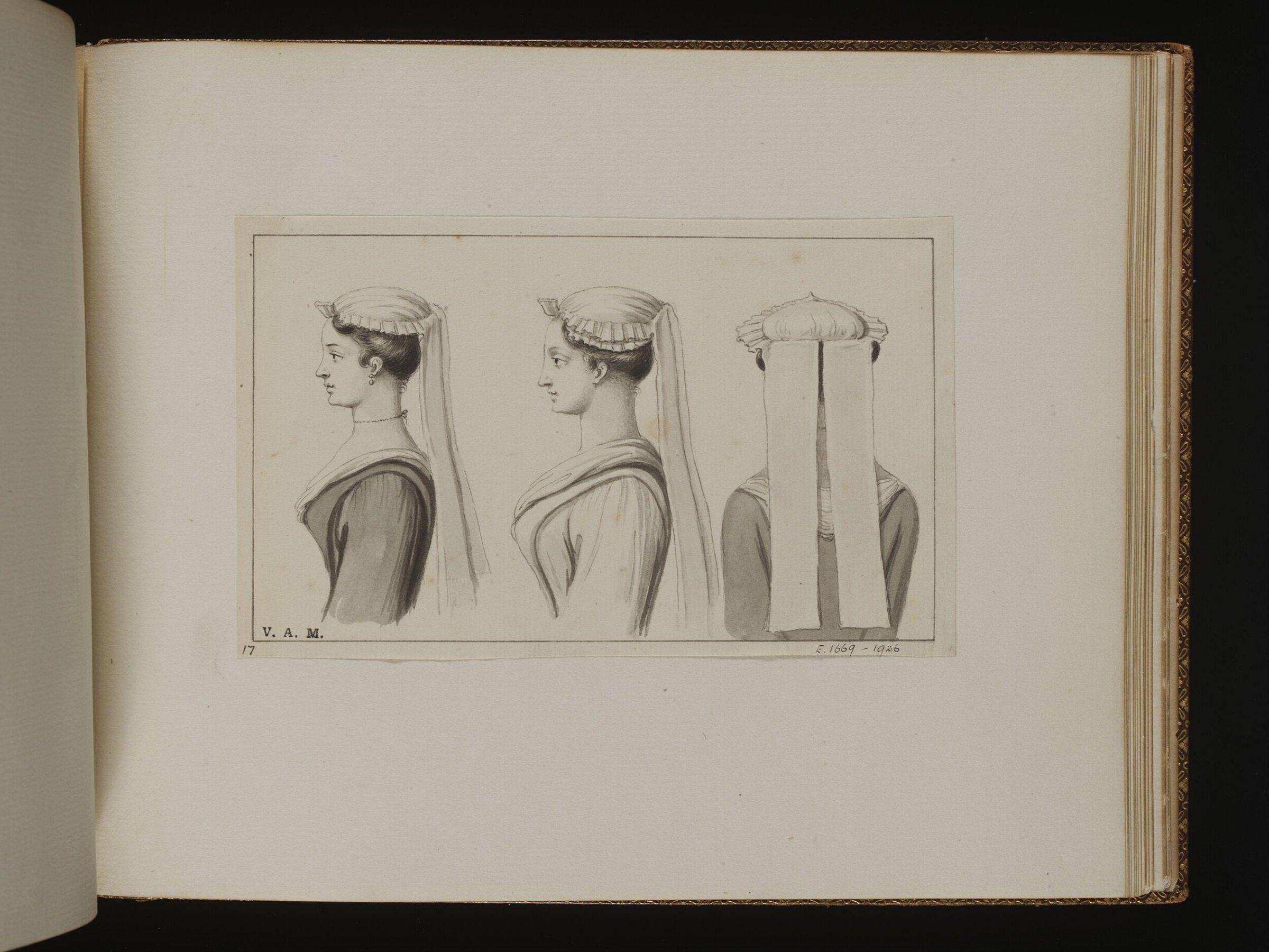 The Exact Dress of the Head, Bernard Lens, 1725-1726