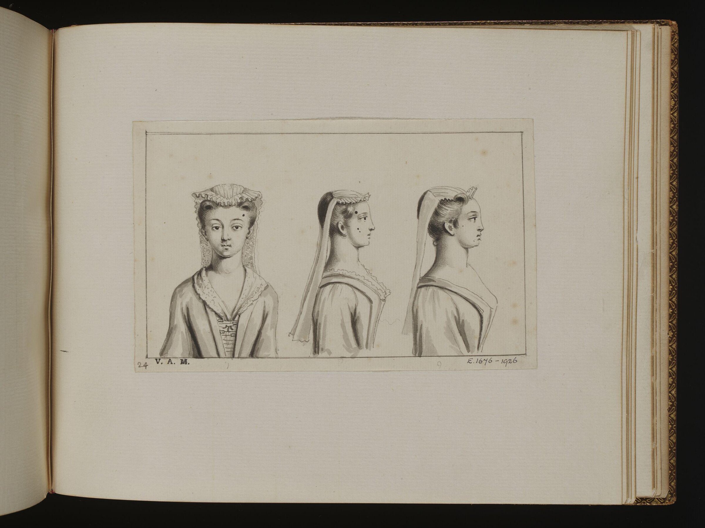 The Exact Dress of the Head, Bernard Lens, 1725-1726