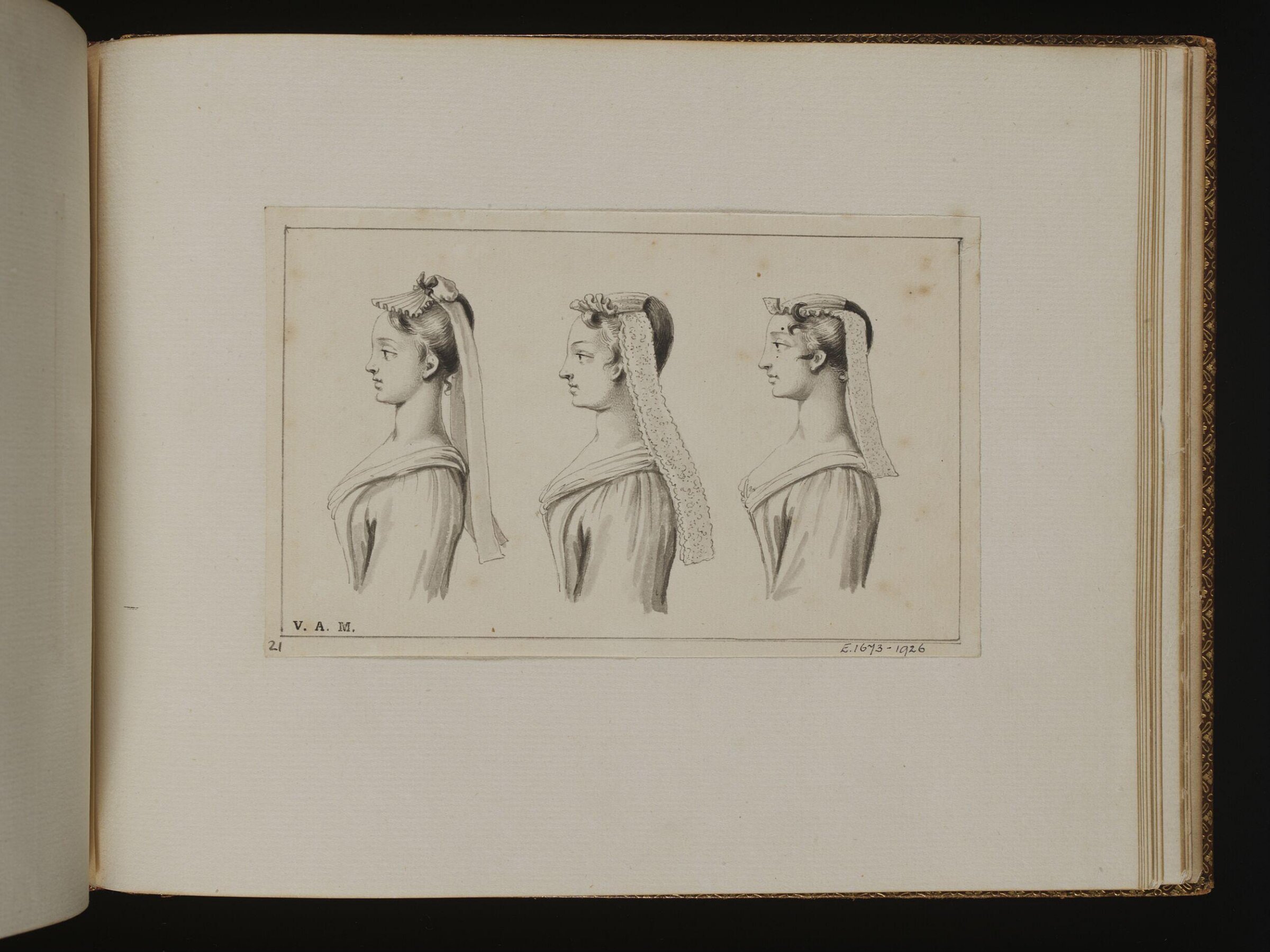 The Exact Dress of the Head, Bernard Lens, 1725-1726