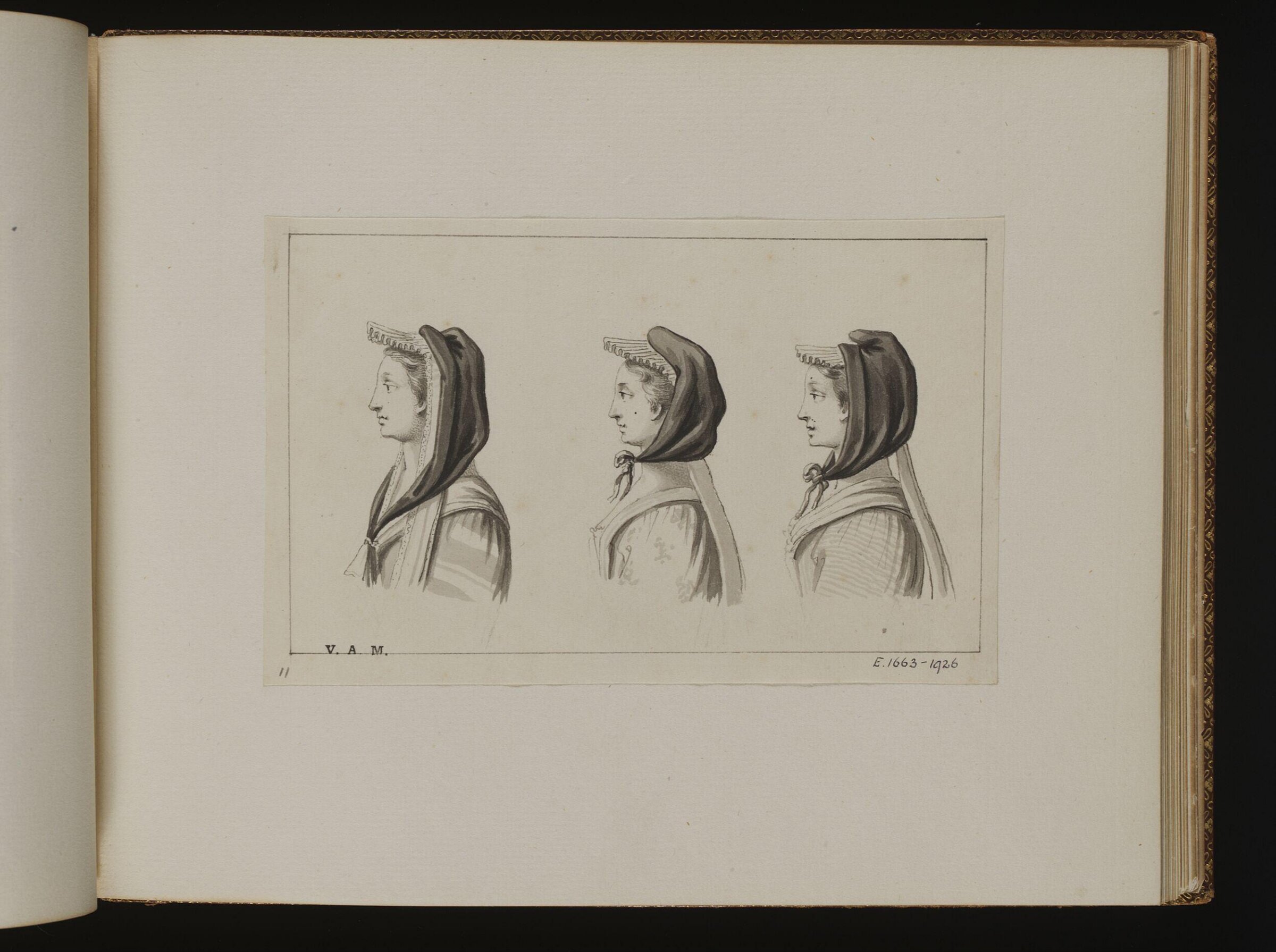 The Exact Dress of the Head, Bernard Lens, 1725-1726