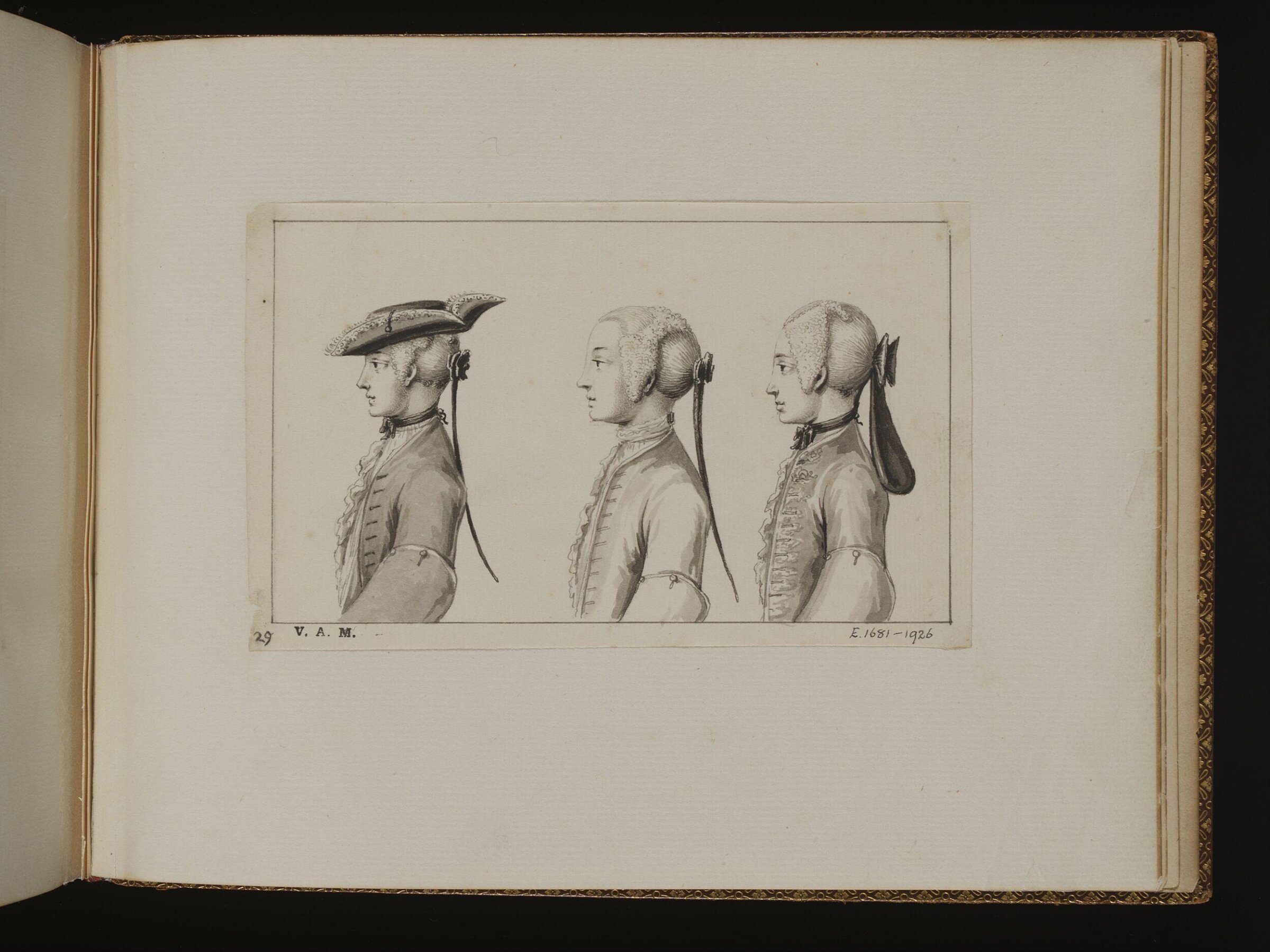 The Exact Dress of the Head, Bernard Lens, 1725-1726