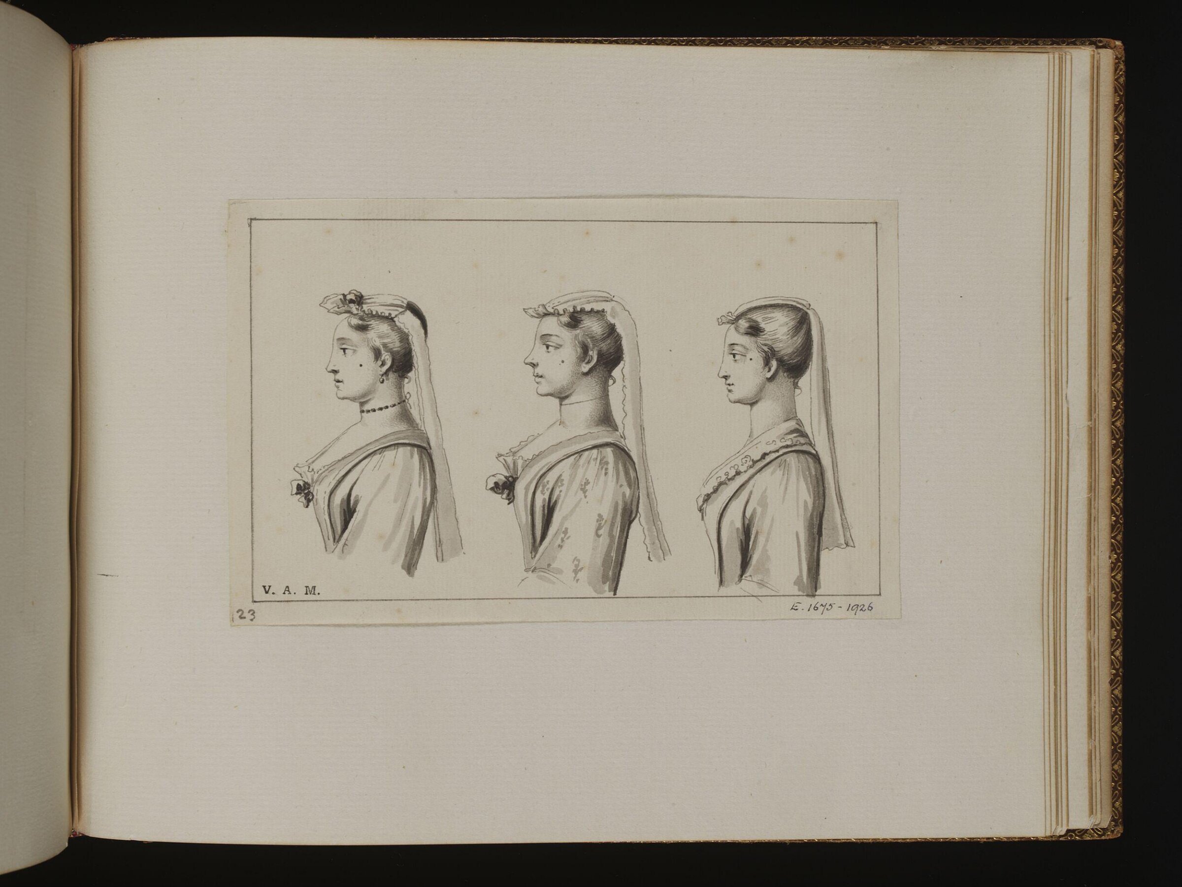 The Exact Dress of the Head, Bernard Lens, 1725-1726