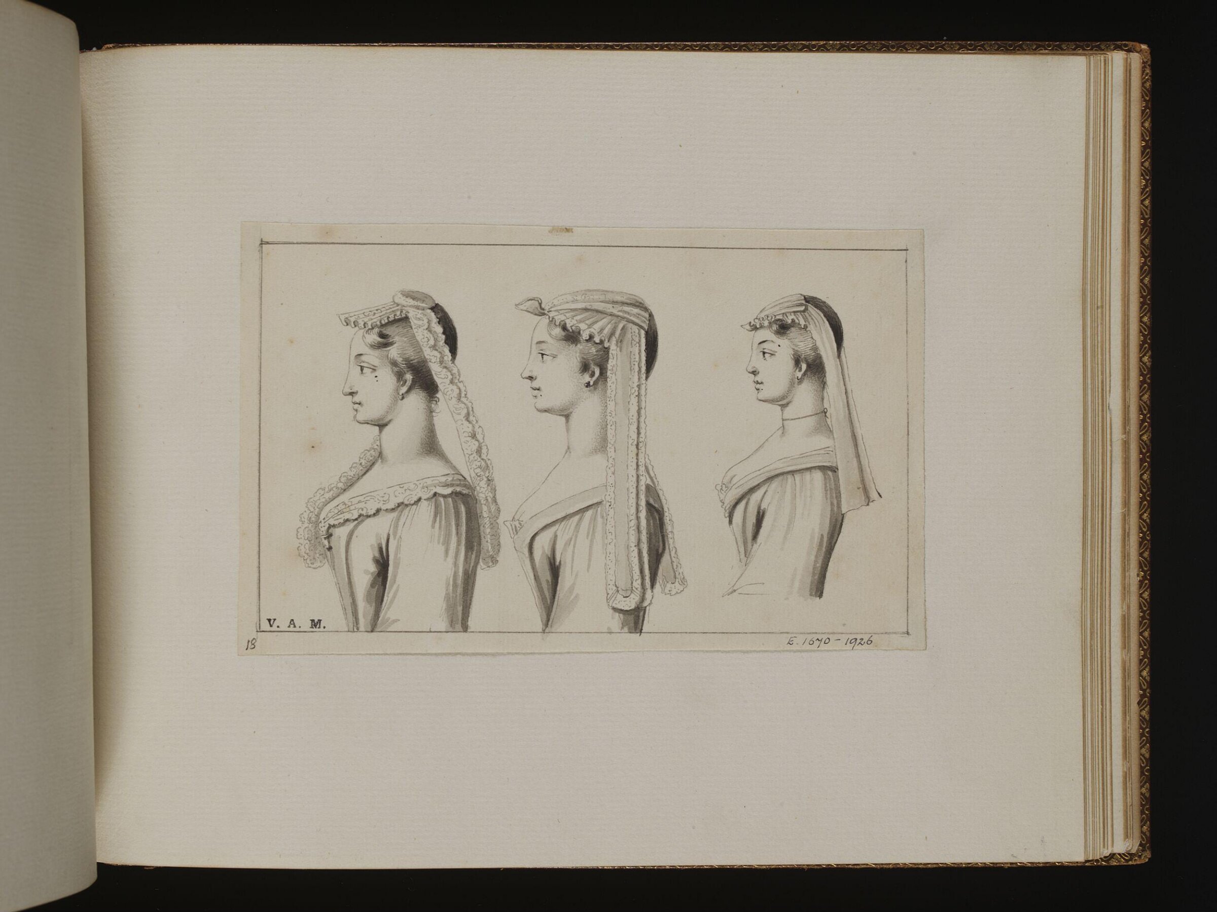 The Exact Dress of the Head, Bernard Lens, 1725-1726